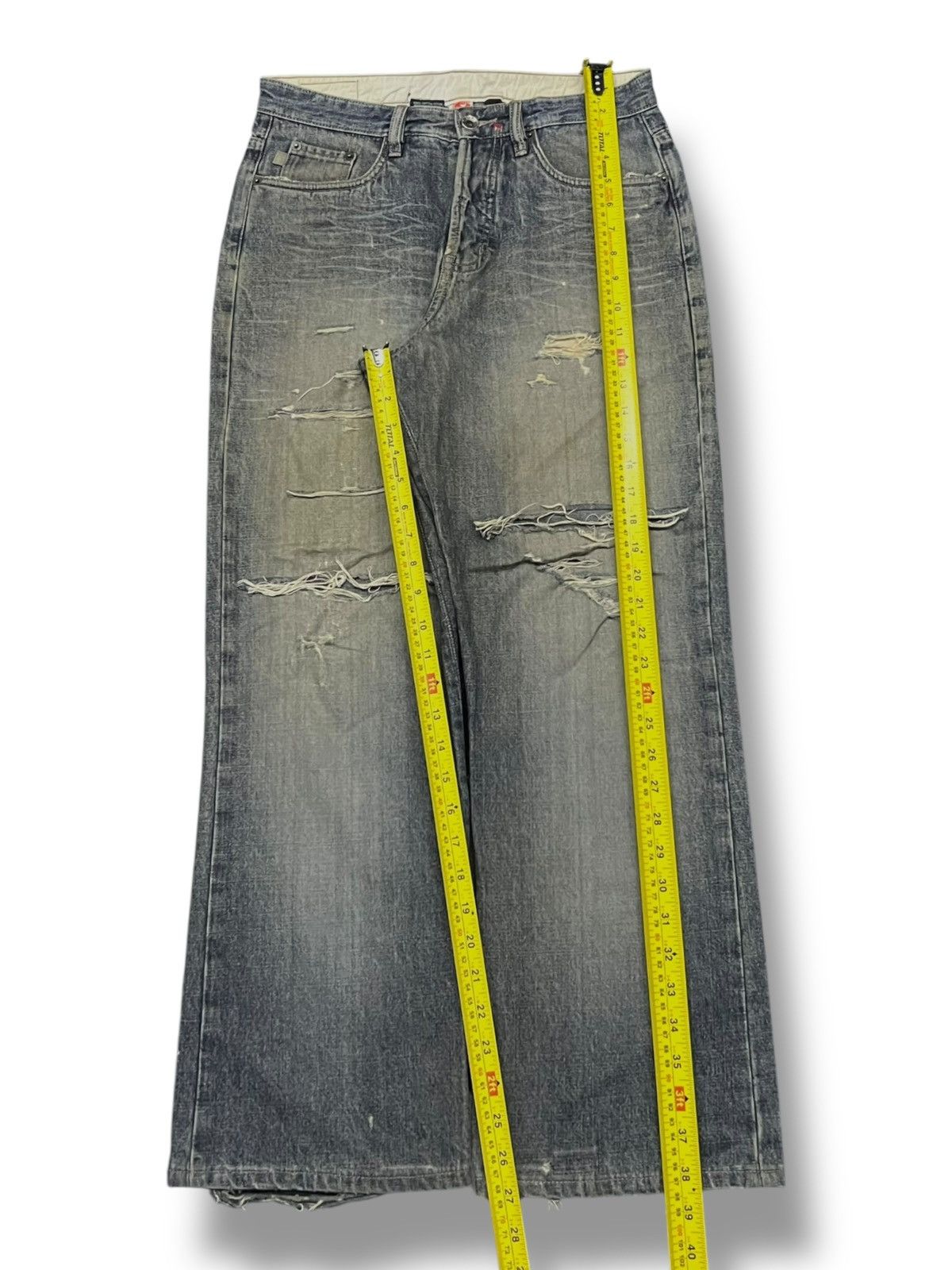 Obey × Shepard Fairey Baggy Vintage The Obey Fiend Club - Faded, Distressed Denim Size US 30 / EU 46 - 15 Thumbnail
