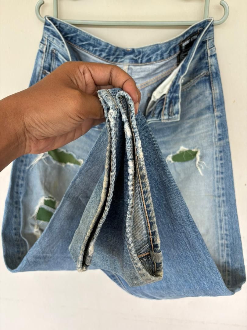 Japanese Brand VTG KuroDenim Selvedge Distressed Rare Selvedge Japan Denim Size US 34 / EU 50 - 11 Thumbnail