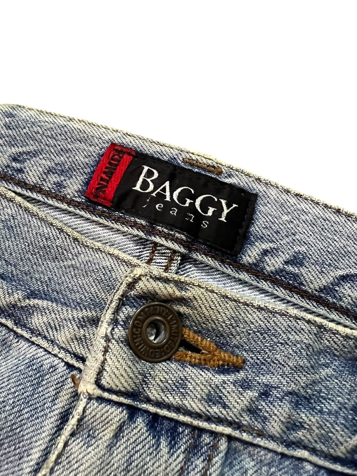 Edwin Vintage Edwin Baggy Distressed Faded Dirty Jean Very Rare Size US 30 / EU 46 - 10 Thumbnail