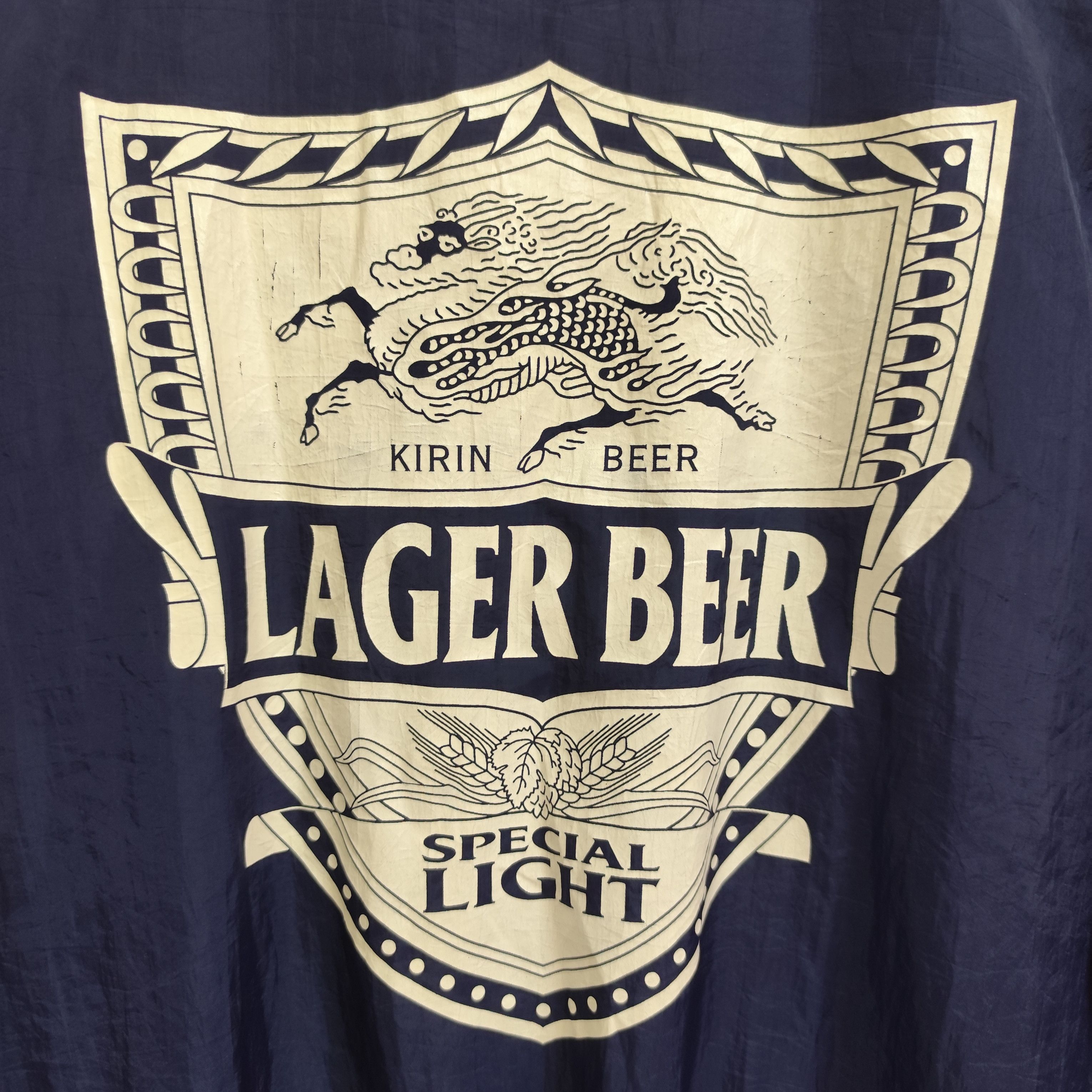 Japanese Brand × Vintage VINTAGE KIRIN LAGER BEER BOMBER JACKET Size US L / EU 52-54 / 3 - 2 Thumbnail