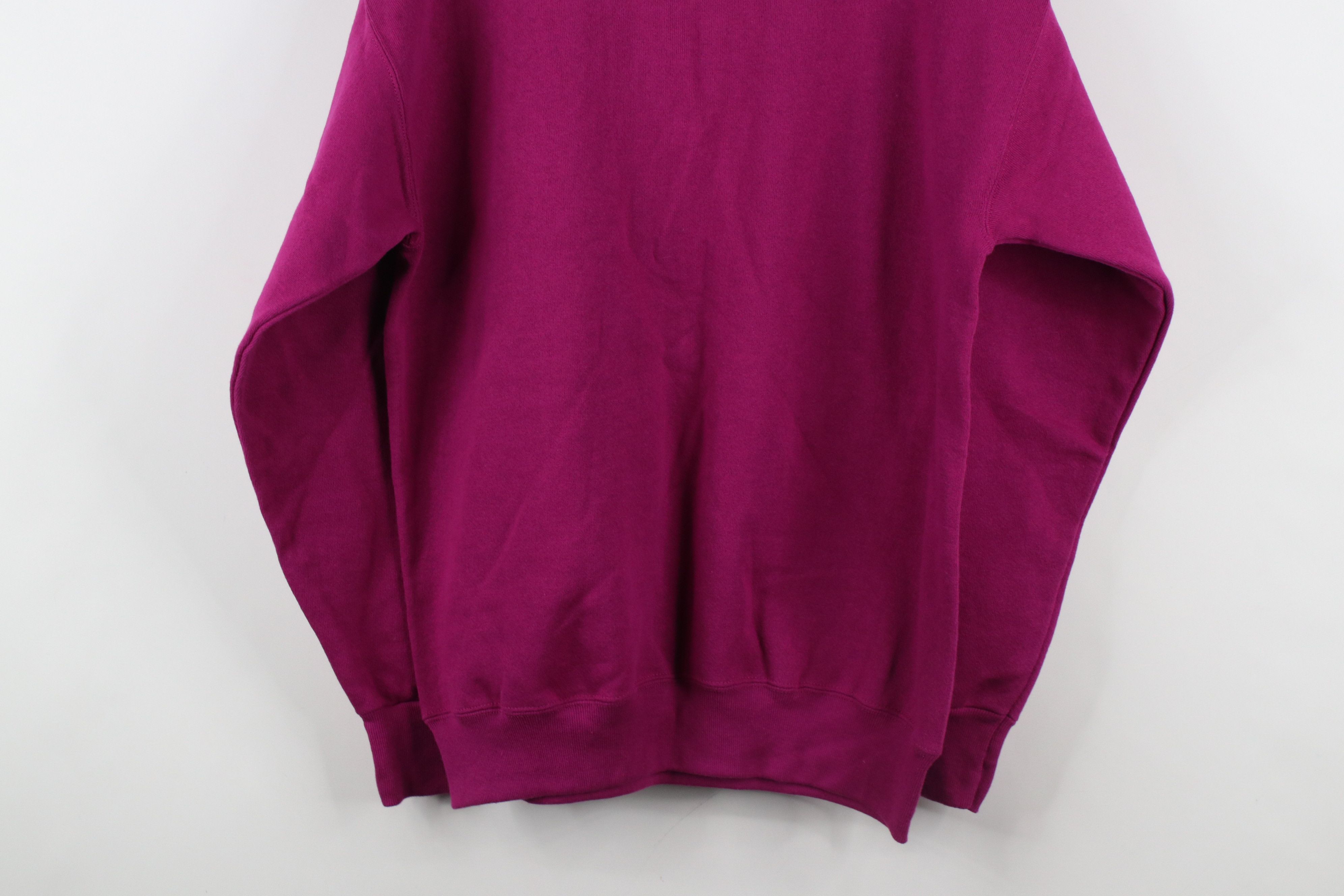 Vintage Vintage 90s Streetwear Blank Henley Sweatshirt Purple USA Size US M / EU 48-50 / 2 - 11 Thumbnail