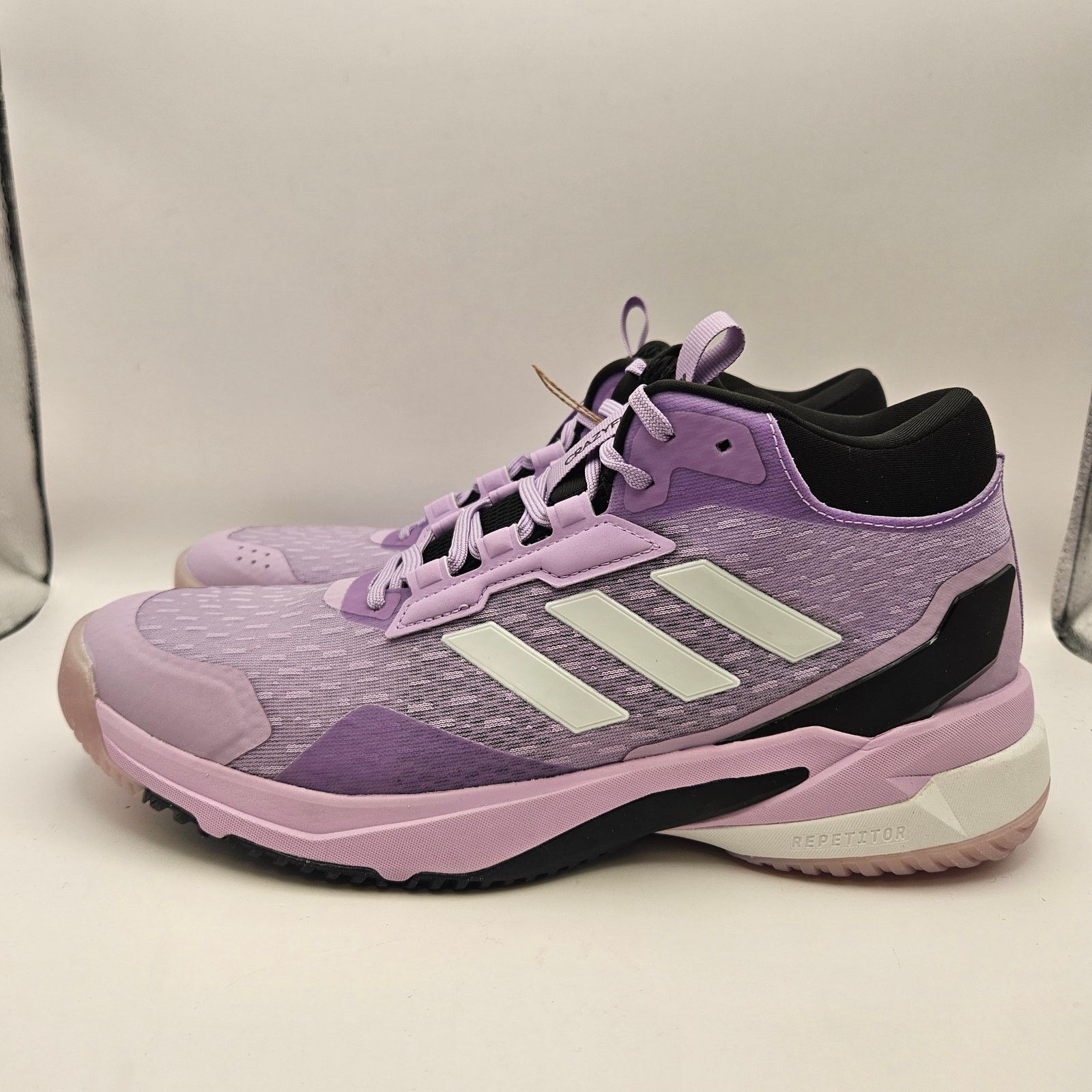 Adidas ADIDAS WOMEN'S 10 CRAZYFLIGHT 6 MID PURPLE INDOOR VOLLEYBALL Size US 10 / IT 40 - 2 Thumbnail