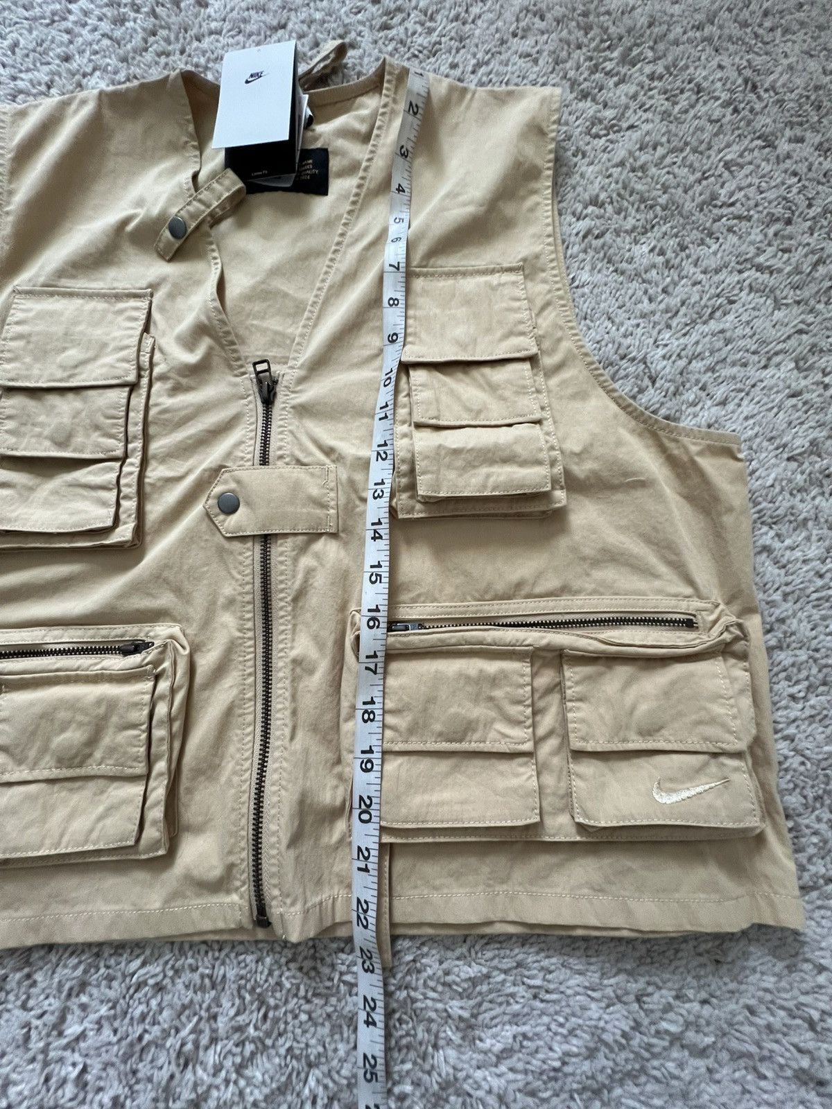 Nike Nike Life Utility Vest Full Zip Cargo Pockets Sesame Size US M / EU 48-50 / 2 - 14 Thumbnail
