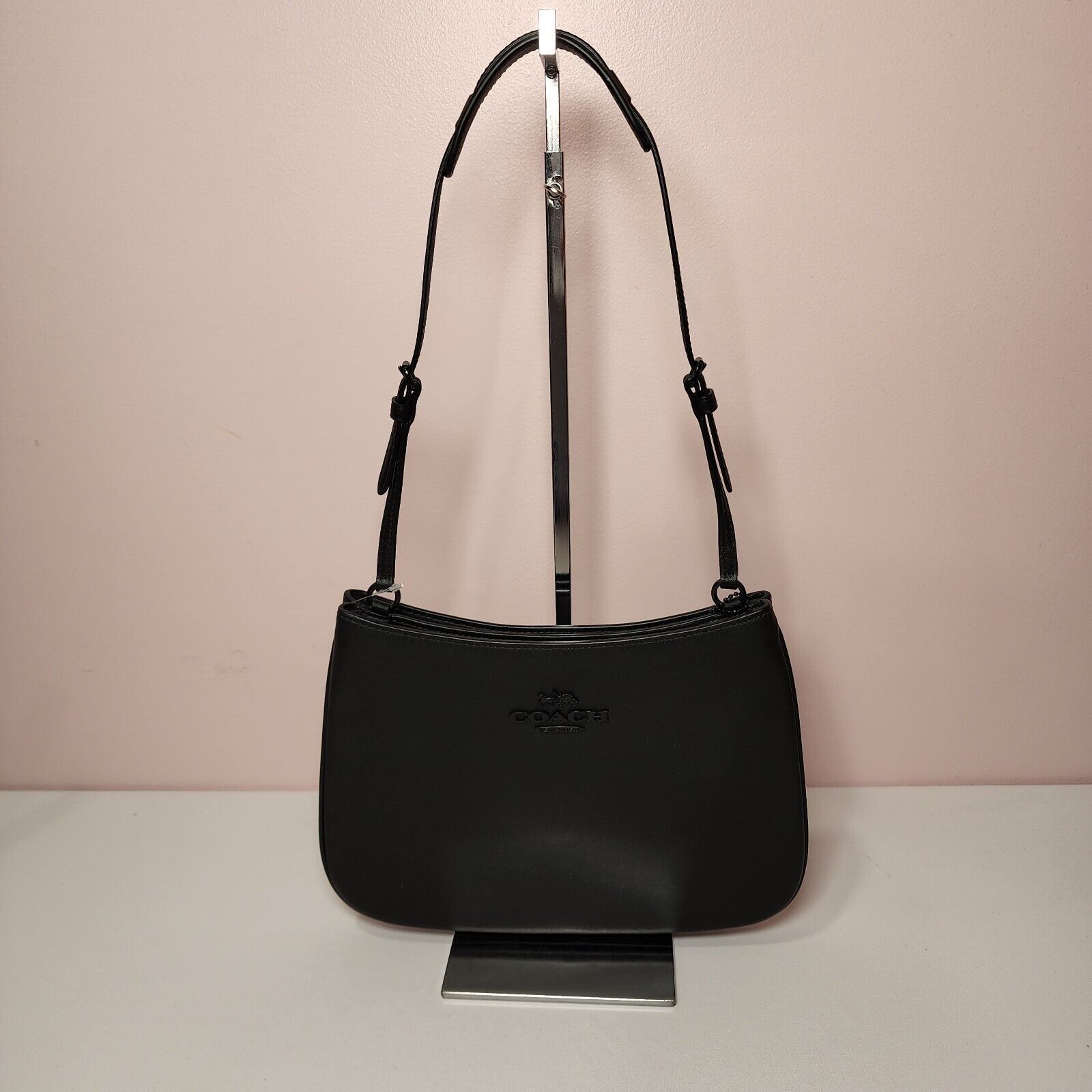 Coach NWT Coach CP101 Penelope Leather Shoulder Bag Black Size ONE SIZE - 6 Thumbnail