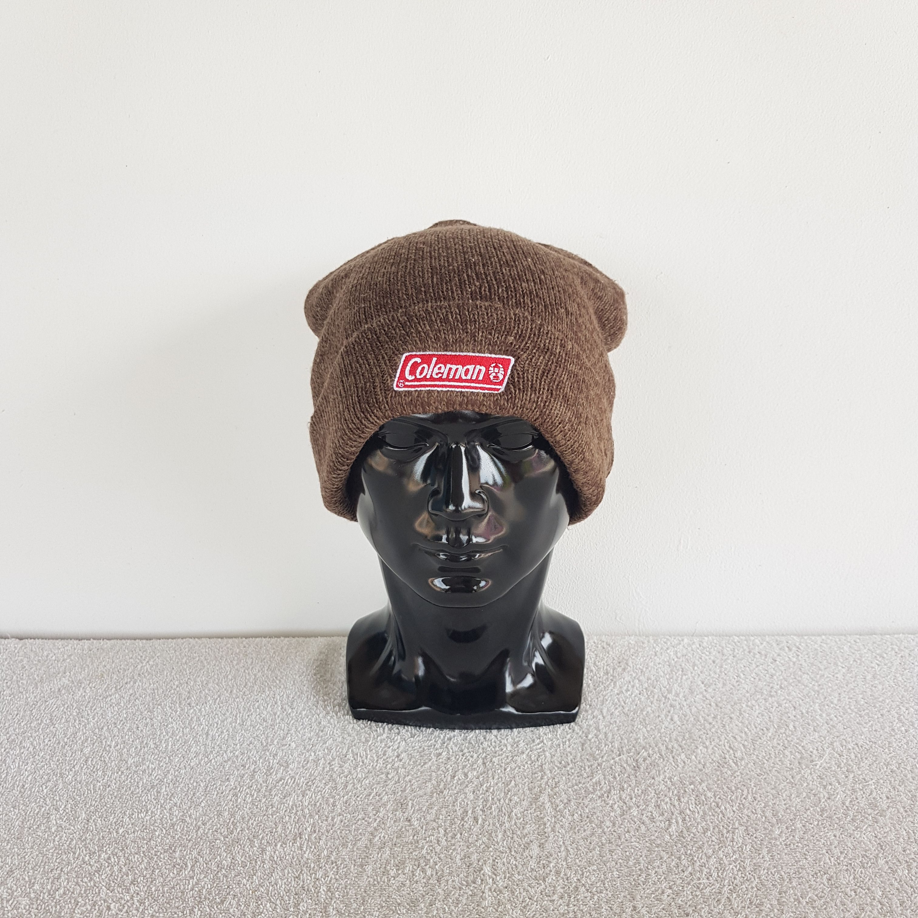Coleman Vintage Coleman Beanie Outdoor Ribbed Knit Snow Caps Hats. Size ONE SIZE - 2 Thumbnail