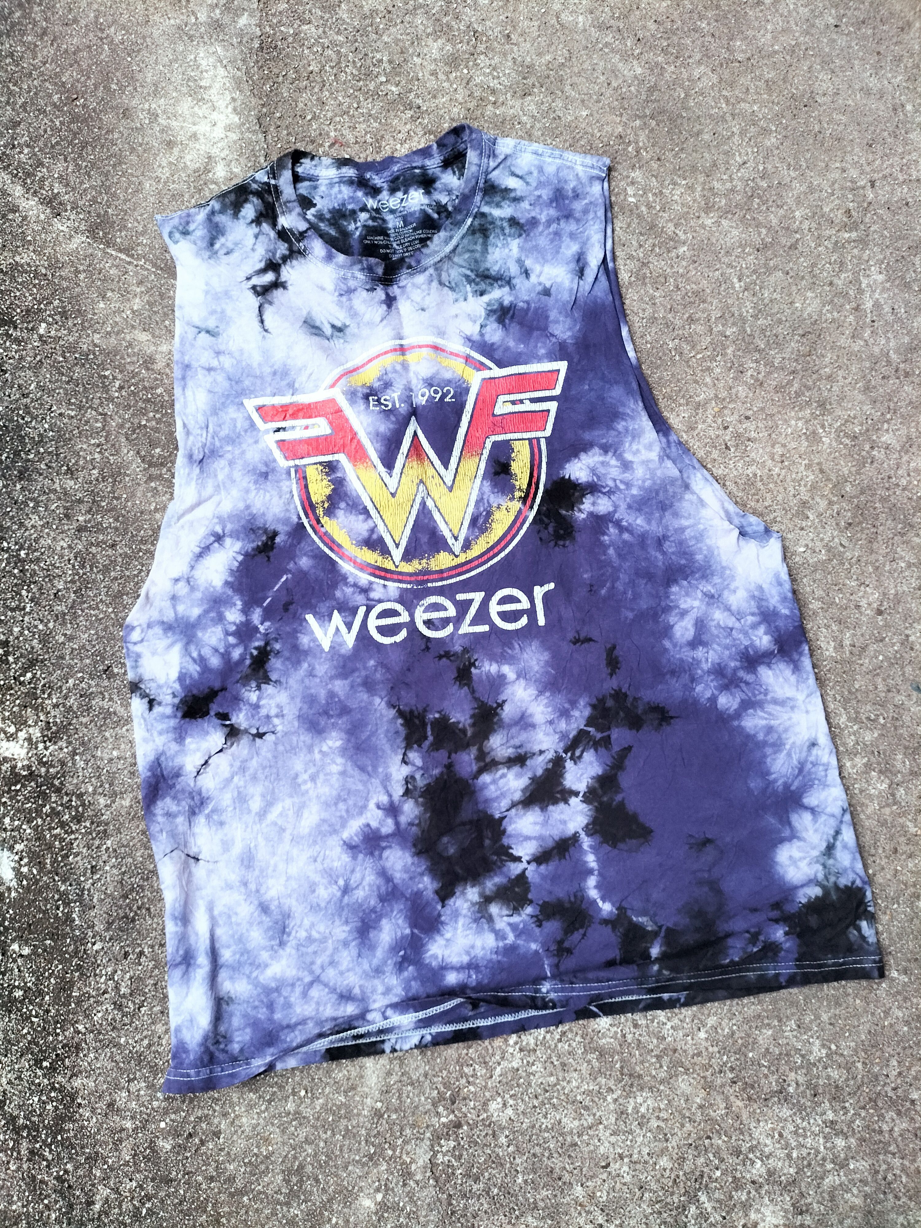 Band Tees Weezer band tye dye sleeveless fashion rockwear Size US M / EU 48-50 / 2 - 1 Thumbnail