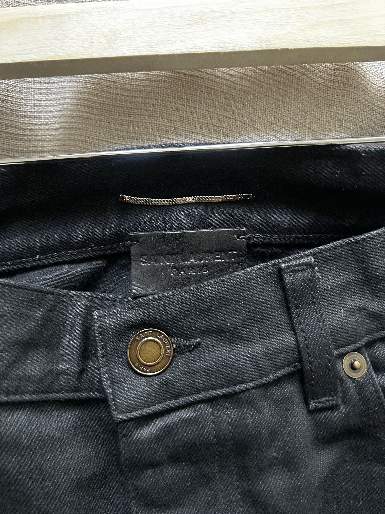 Saint Laurent Paris Saint Laurent waxed slim jeans Size US 32 / EU 48 - 8 Thumbnail