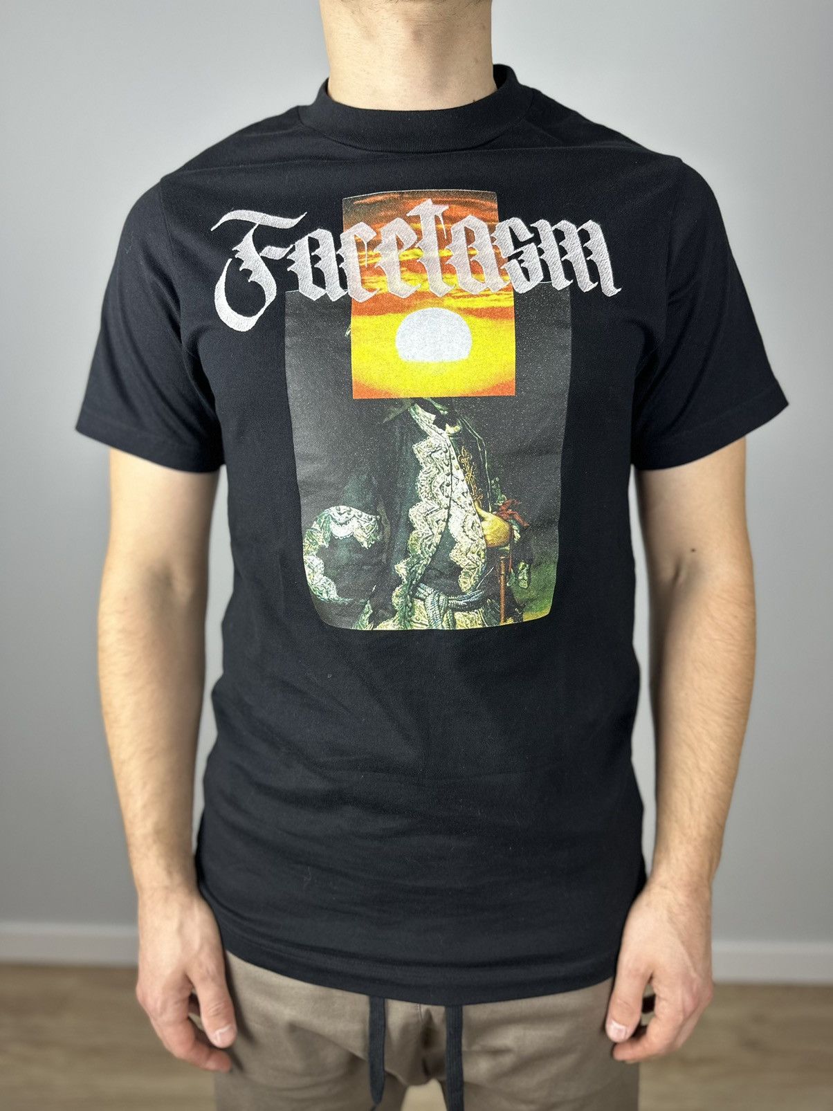 Facetasm Facetasm Men's 100% Cotton Crewneck S/S T-Shirt Black japan Size US S / EU 44-46 / 1 - 1 Thumbnail