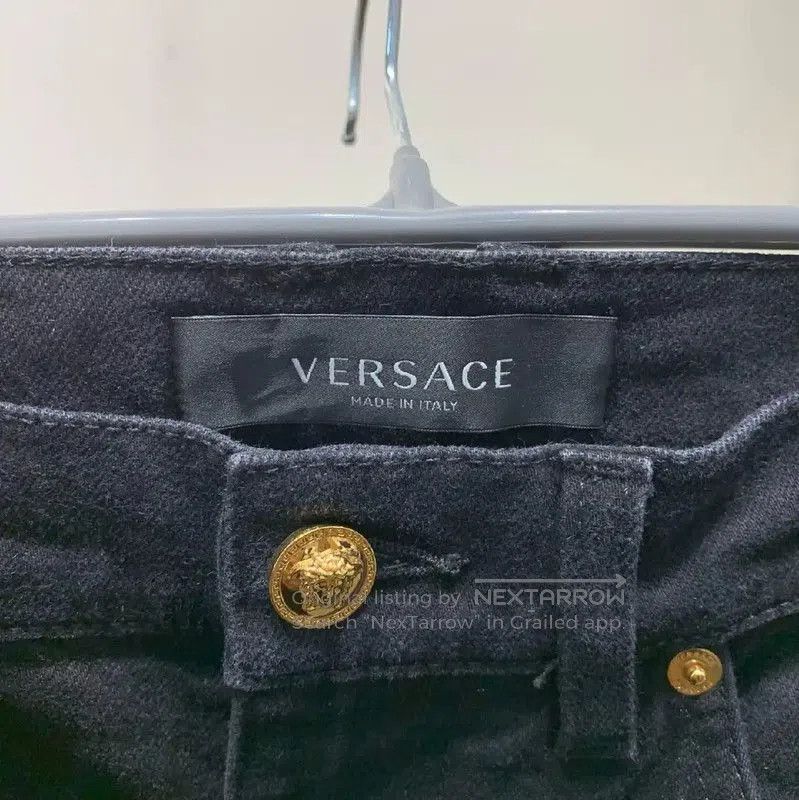Versace Versace Black Denim Casual Pants for Men . Size US 44 / EU 60 - 5 Thumbnail