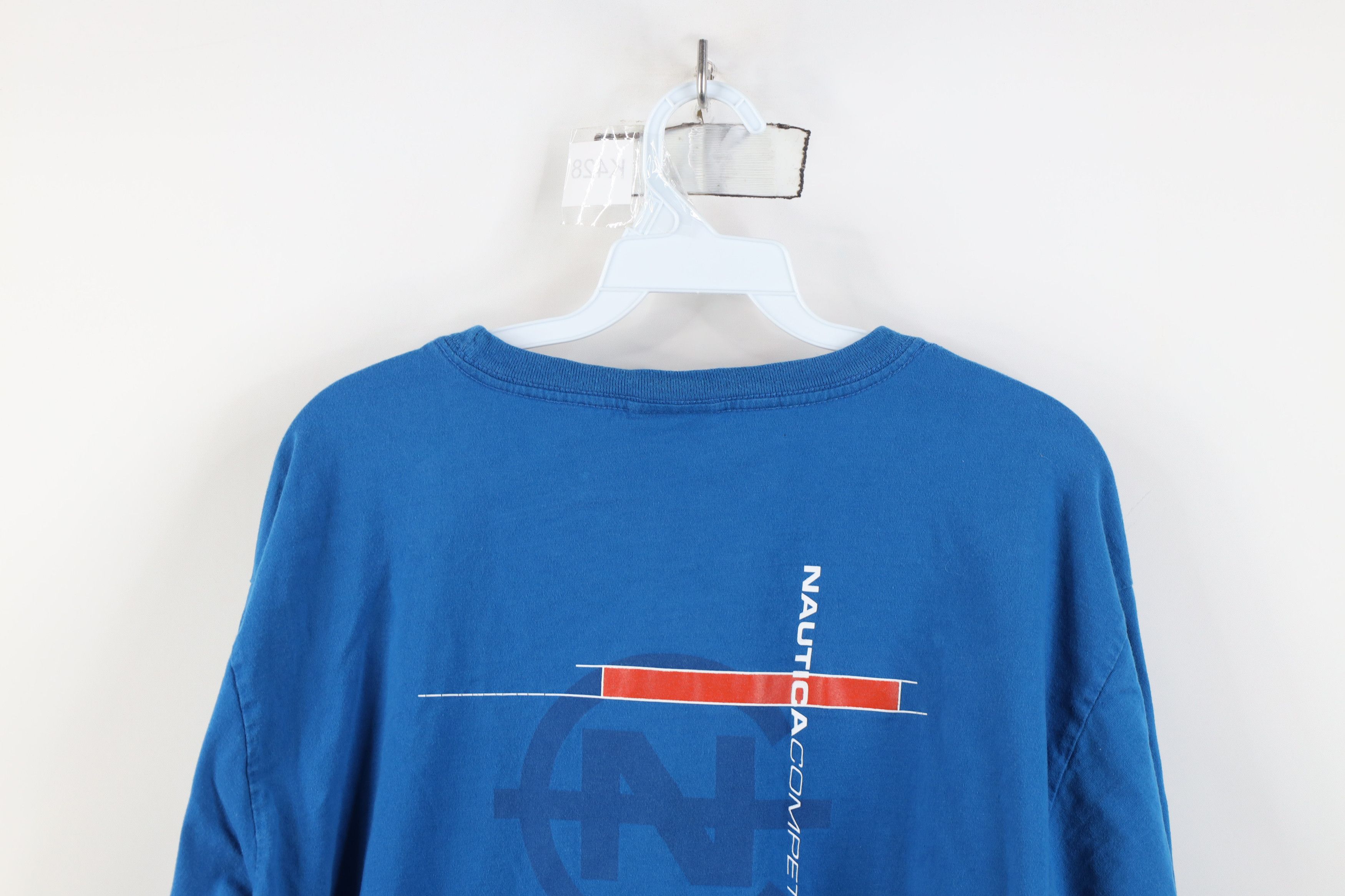 Nautica Vintage 90s Nautica Competition Spell Long Sleeve T-Shirt Size US XL / EU 56 / 4 - 14 Thumbnail
