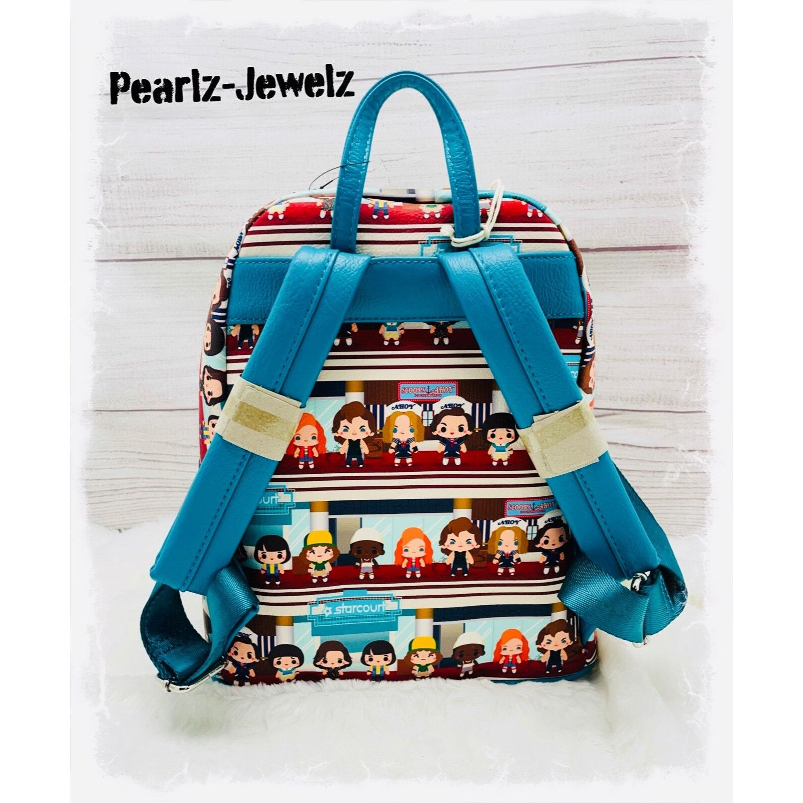Disney Loungefly Stranger Things Starcourt Mall Chibi Mini Backpack Size ONE SIZE - 4 Thumbnail