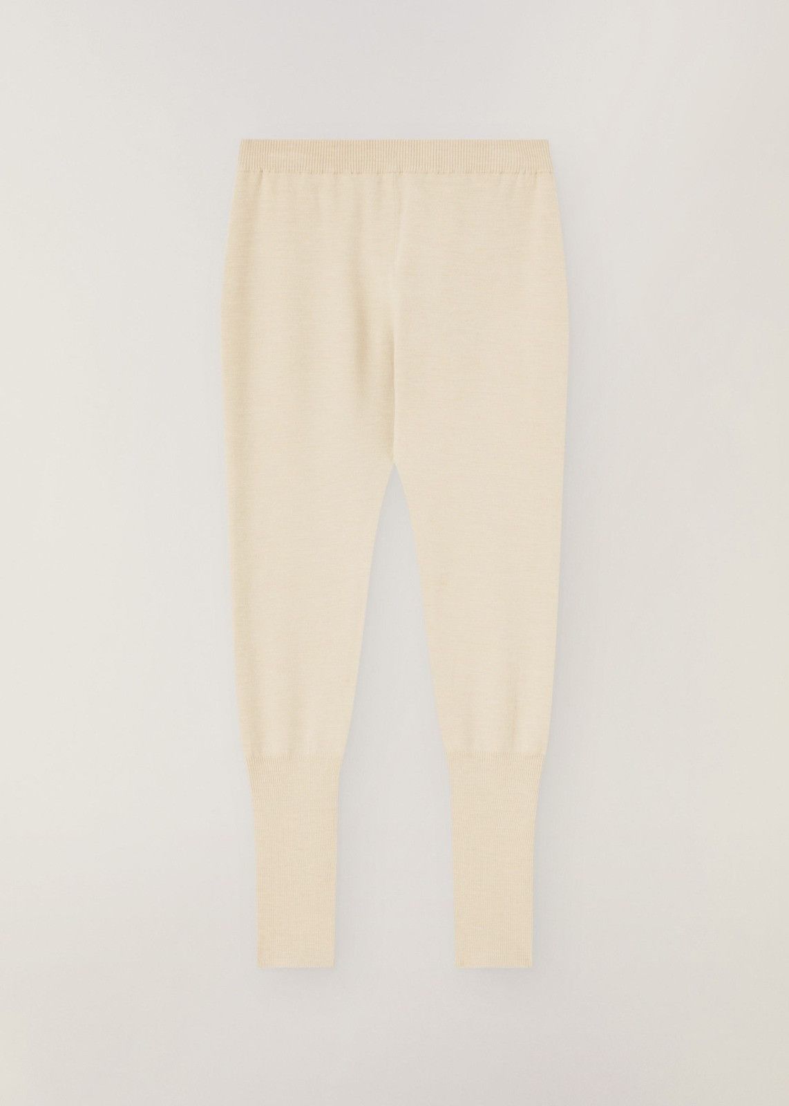 Loro Piana o1srvl11e0125 Gentle Wool Leggings in Ivory Size 28" / US 6 / IT 42 - 1 Thumbnail
