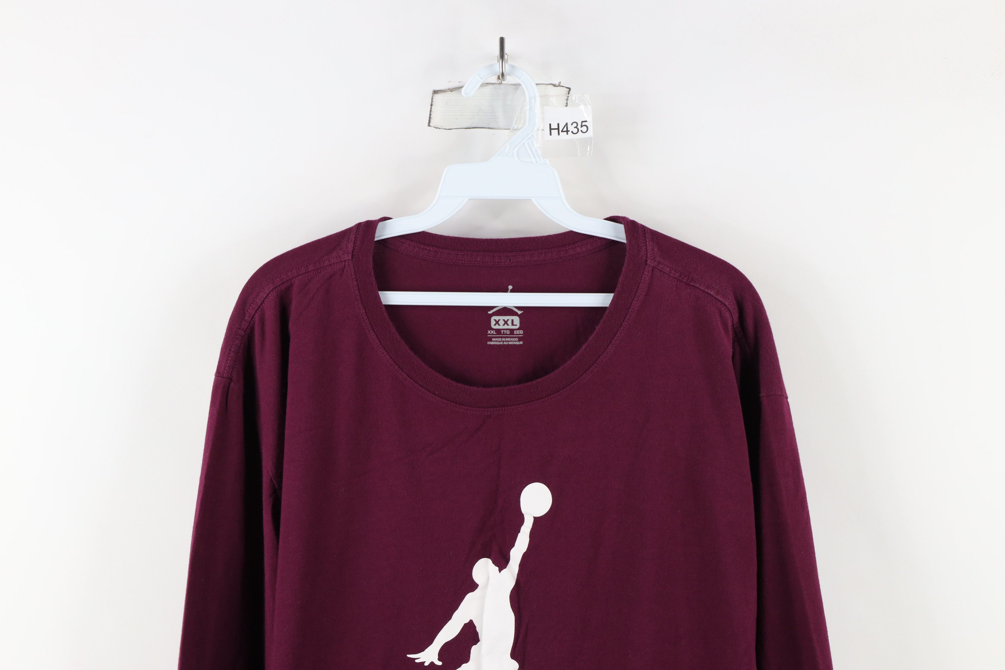 Nike × Vintage Nike Air Jordan Out Air Big Jumpman Logo Long Sleeve T-Shirt Size US XXL / EU 58 / 5 - 2 Thumbnail