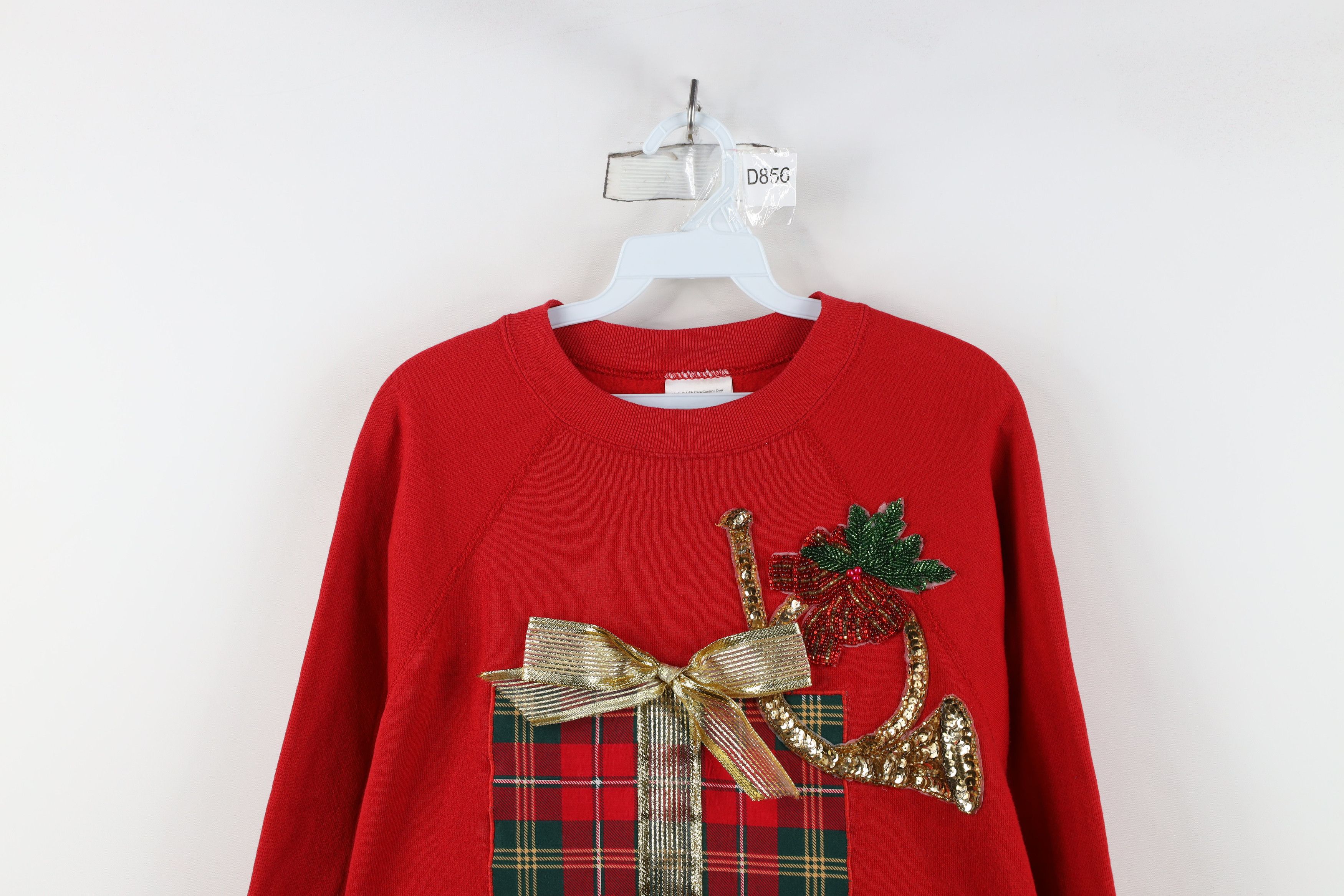 Vintage Vintage 90s Streetwear Christmas Present Gift Sweatshirt USA Size XL / US 12-14 / IT 48-50 - 2 Thumbnail