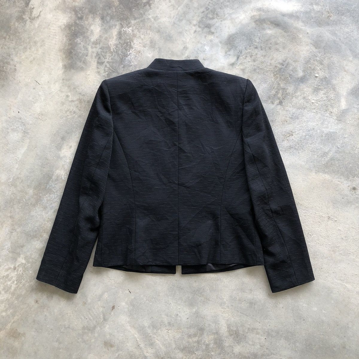 Givenchy Hi Formal by GIVENCHY Black Triacetate Clip Closure Jacket Size M / US 6-8 / IT 42-44 - 3 Thumbnail