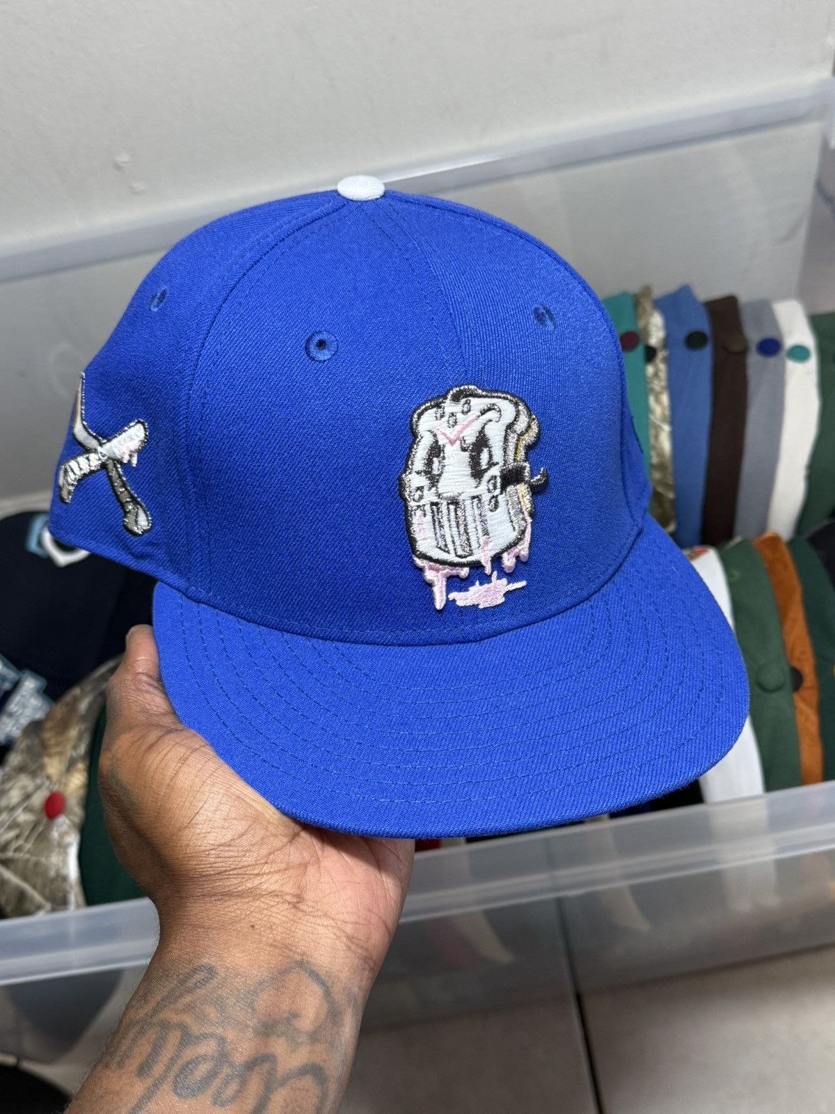 Hat Club × New Era 7 1/8 Hat Club Noho Exclusive PBJ Mask Size ONE SIZE - 2 Thumbnail