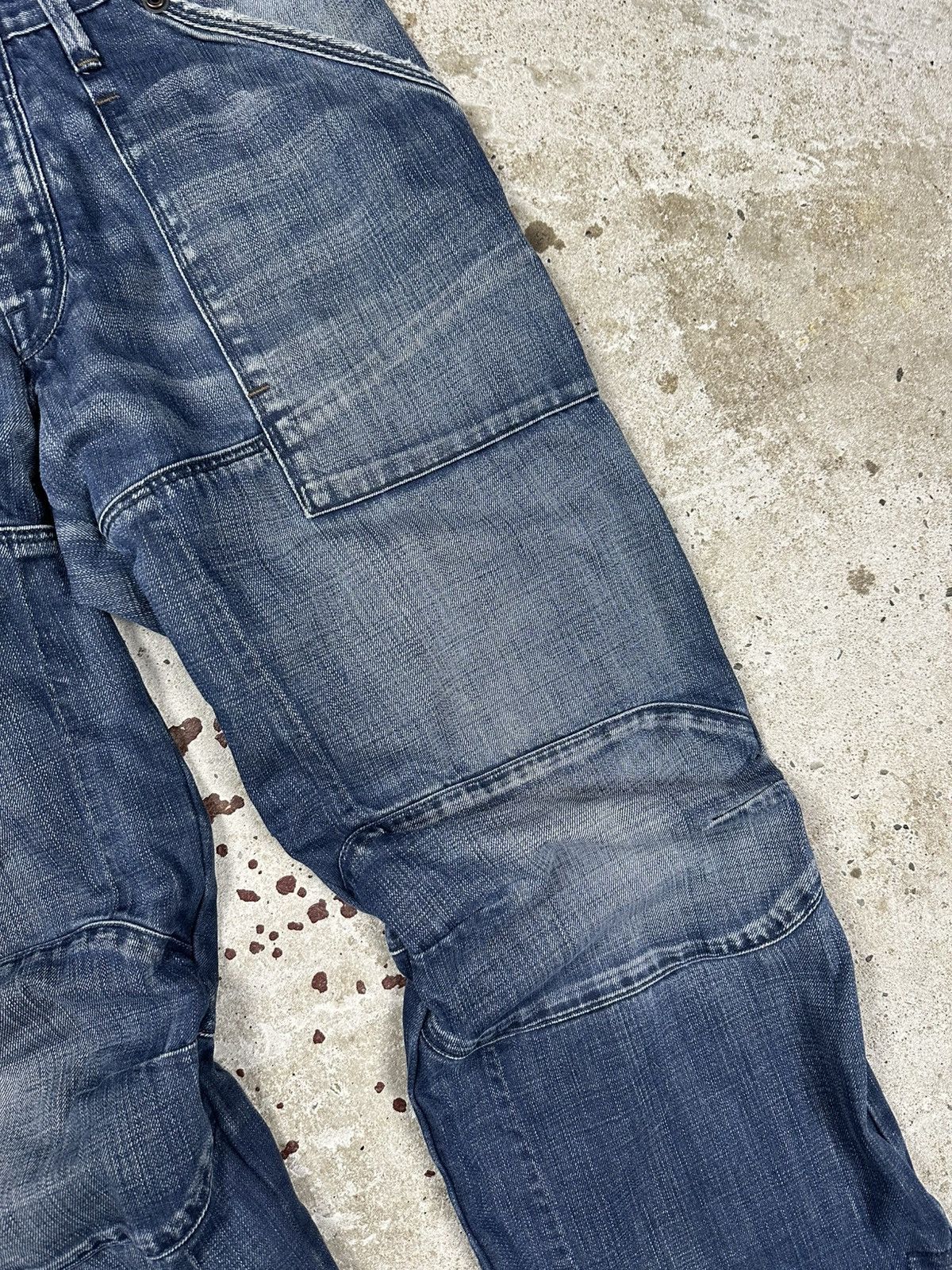 G-Star × Vintage Vintage Y2K G Star Raw Fire Elwood Distressed Denim Pants Size US 34 / EU 50 - 6 Thumbnail