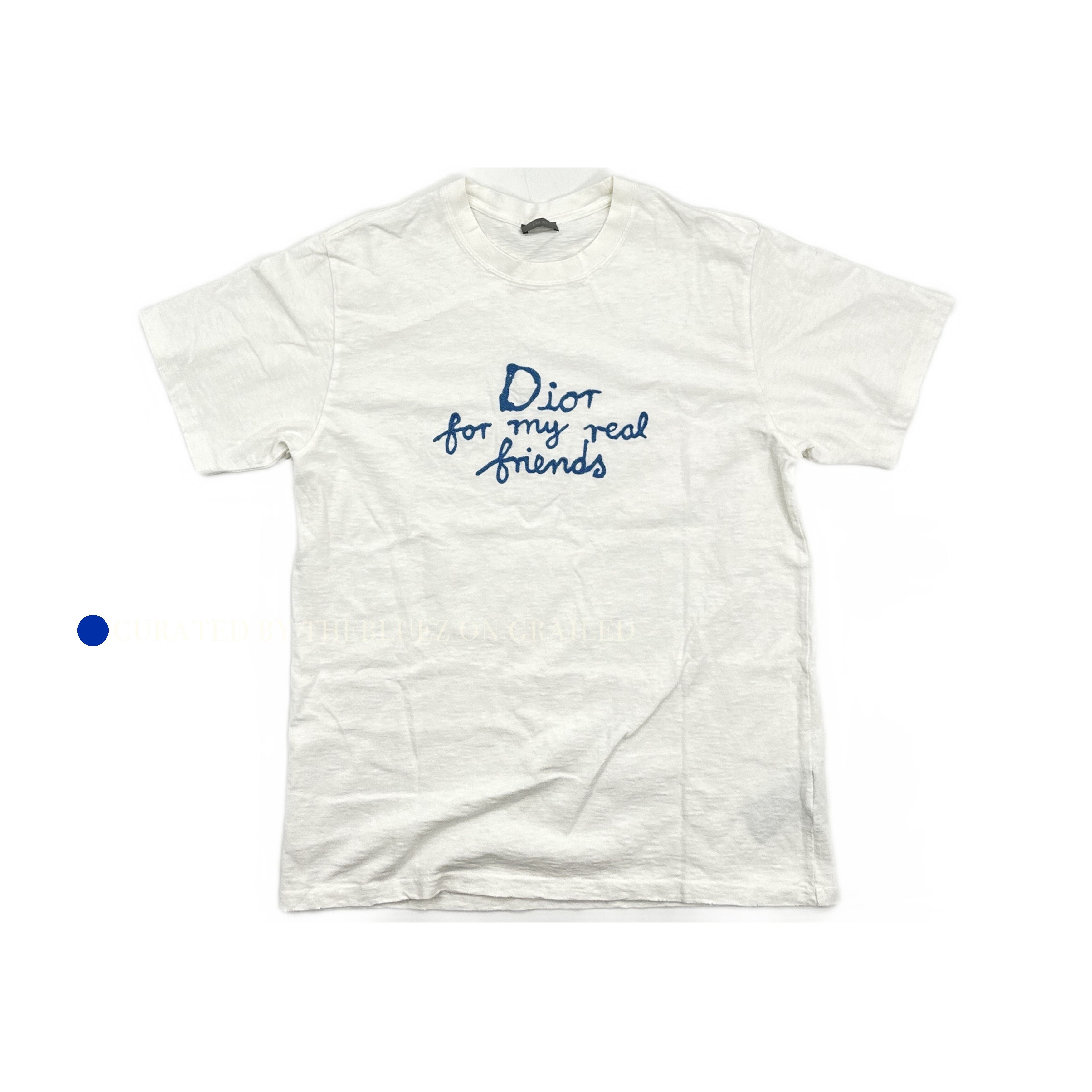 Daniel Arsham × Dior × Kim Jones White T-shirt With Eroded 