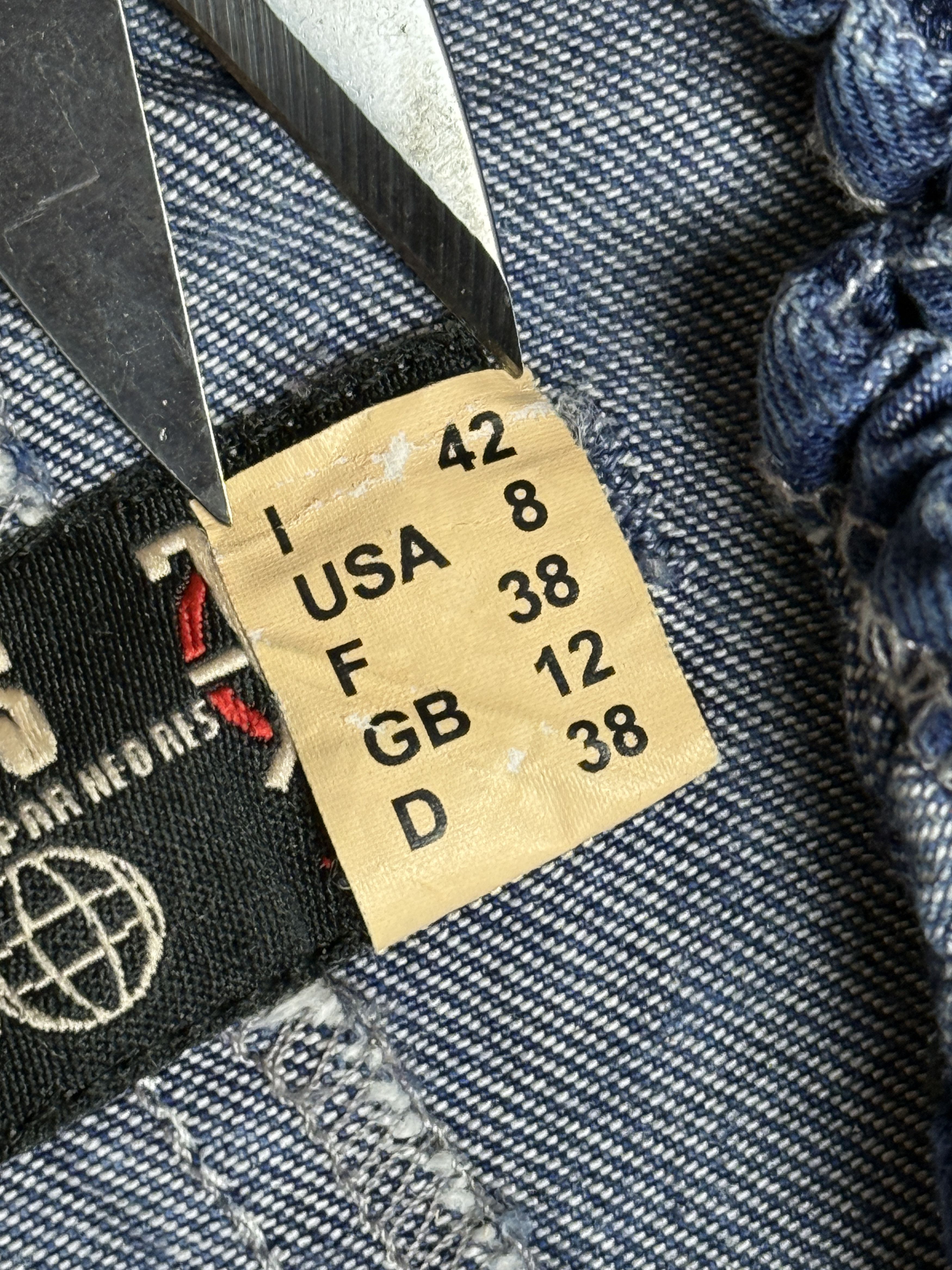Jean Paul Gaultier JPG Jeans denim ruffle sleeve zip top Size M / US 6-8 / IT 42-44 - 4 Thumbnail