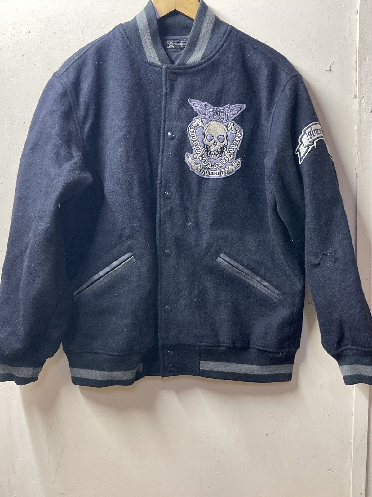 Other Vintage skullshit varsity jacket Size US M / EU 48-50 / 2 - 3 Thumbnail