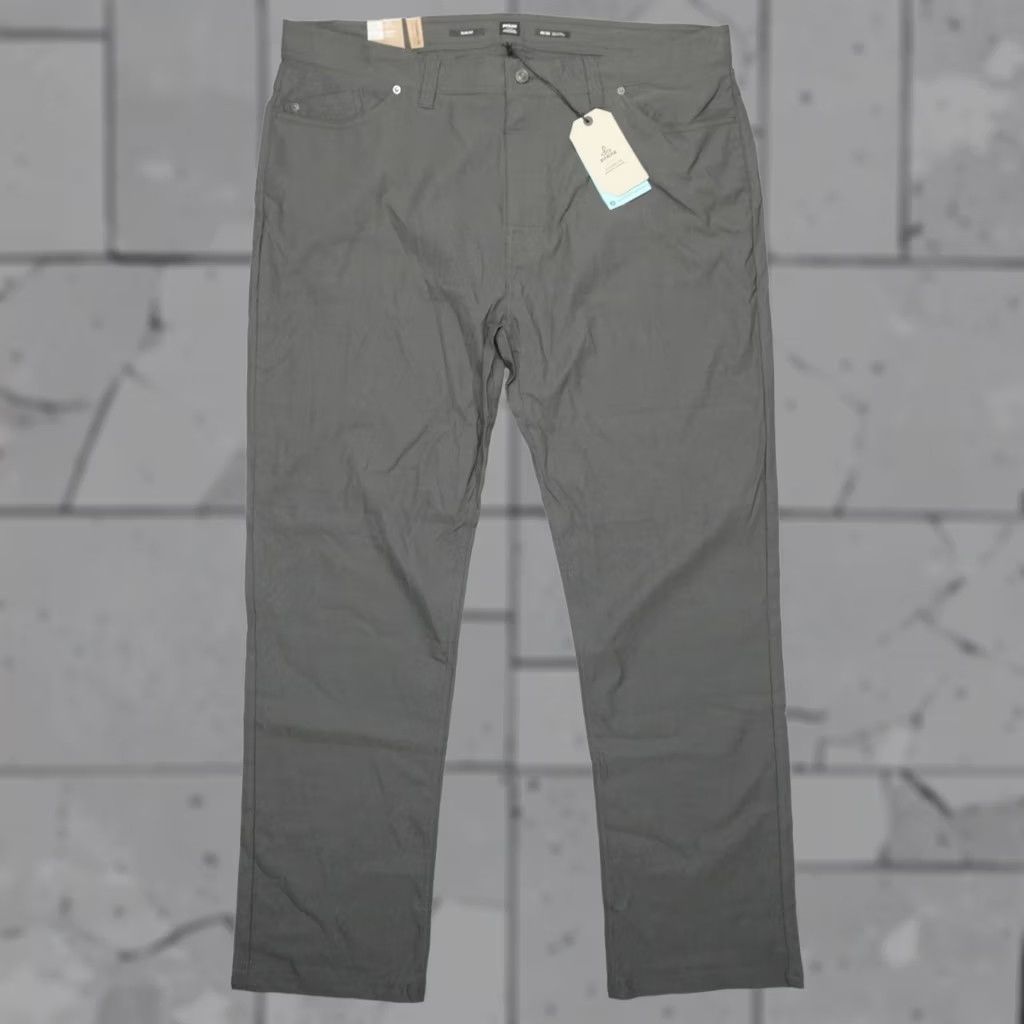 Prana prAna Brion Stretch Slim Fit Tapered Leg Pants II 42x34 Dark Iron DWR Mens Pants Size US 42 / EU 58 - 1 Thumbnail