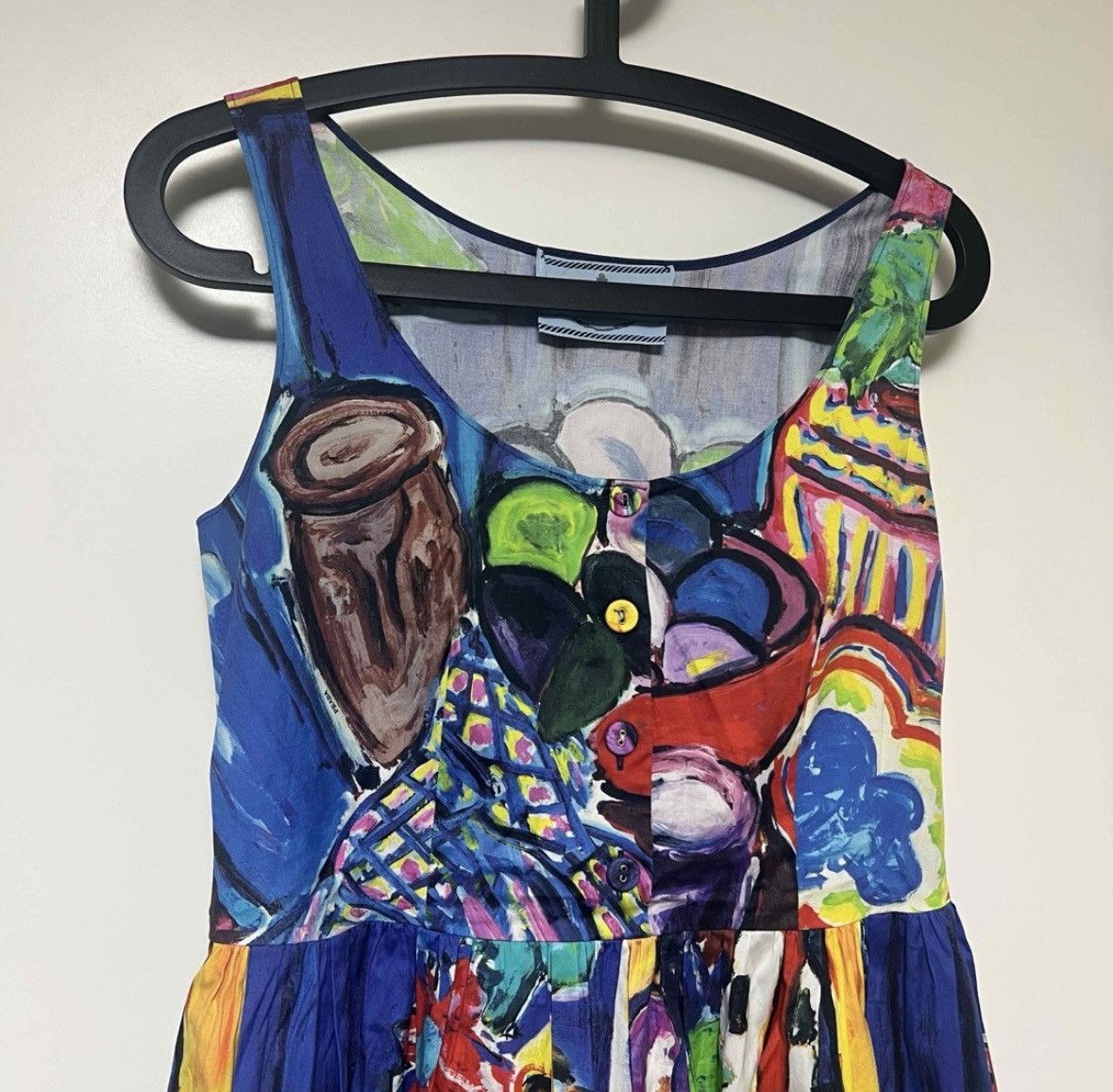 Prada Prada Pleated Painting Dress Size S / US 4 / IT 40 - 2 Thumbnail