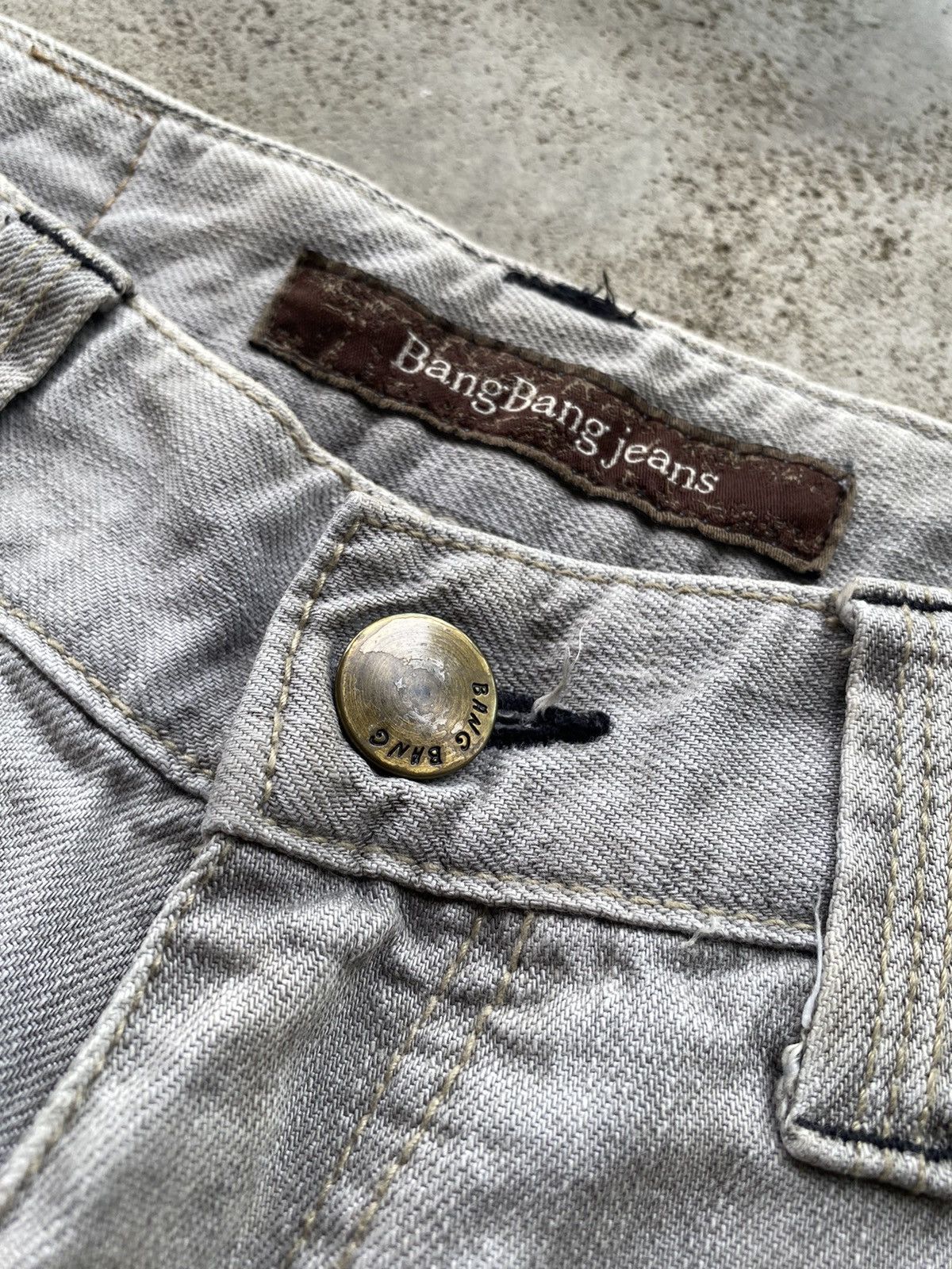 If Six Was Nine × Japanese Brand × Le Grande Bleu (L.G.B.) Bang Bang Ripped Spike Baggy Jeans Size US 31 - 7 Thumbnail