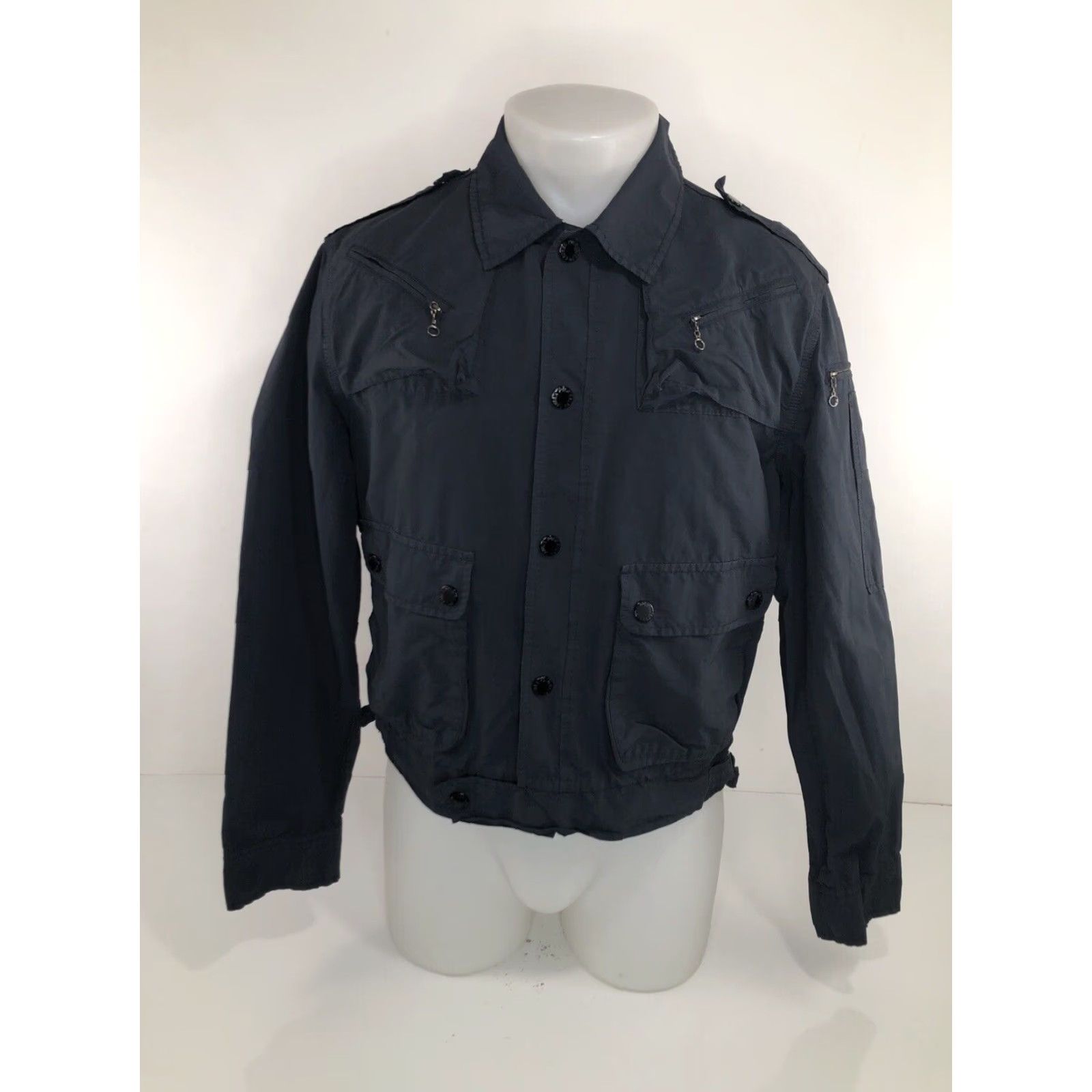 Polo Ralph Lauren VINTAGE Polo / Ralph Lauren Jacket Mens M Zip Utility 90s Nylon Grayish Blue 90s Theme Zipped Pockets Size US M / EU 48-50 / 2 - 2 Thumbnail