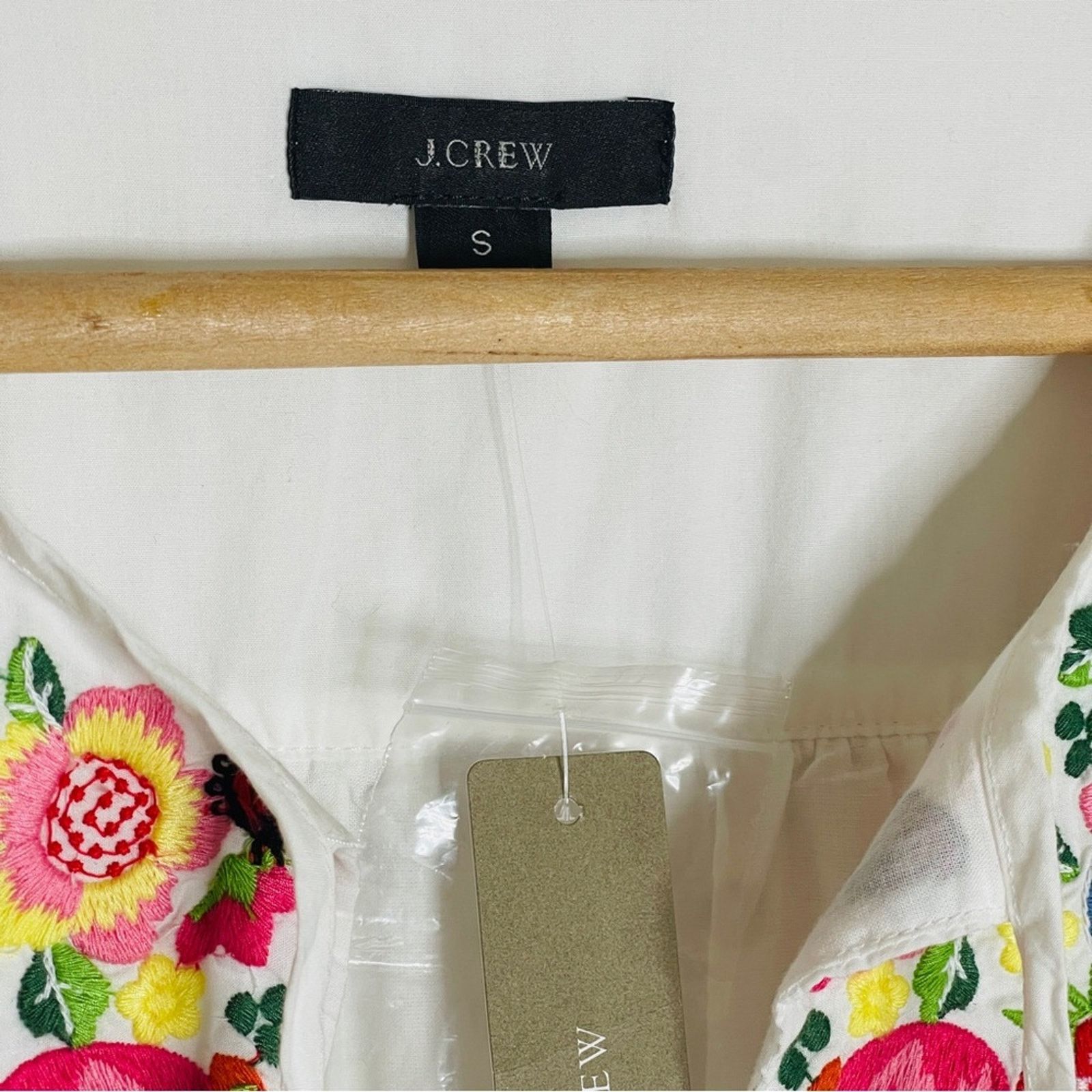 J.Crew J. Crew Farmer's Market Floral Embroidery Tunic Dress Size S / US 4 / IT 40 - 6 Thumbnail