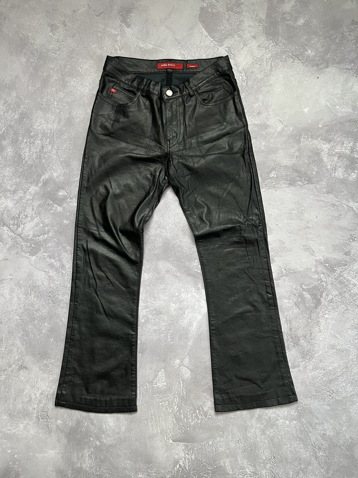 Japanese Brand × Miss Sixty Miss Sixty Flared Boot Cut Eco Leather Pants Jeans Y2K Size 28" / US 6 / IT 42 - 3 Thumbnail