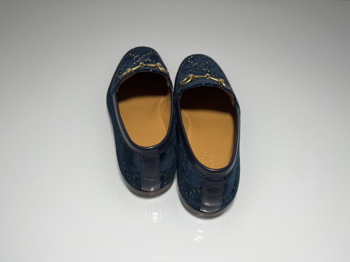 Gucci GUCCI Jordaan Loafers Velvet Flat Size US 6 / EU 39 - 3 Thumbnail