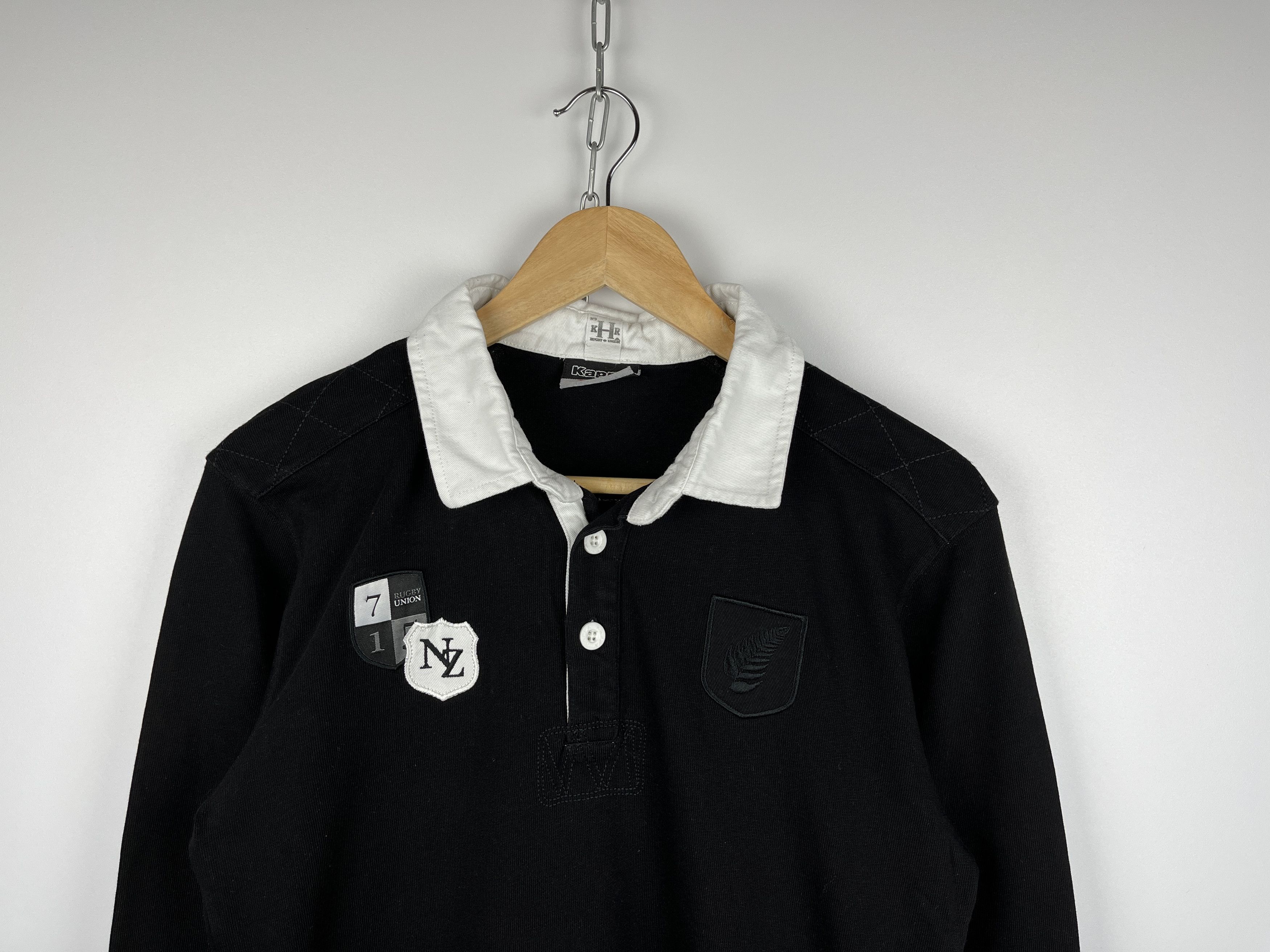 Canterbury of New Zealand × Kappa Kappa NZ New Zealand Rugby Union # 12 Polo Long Sleeve Shirt Size US S / EU 44-46 / 1 - 3 Thumbnail
