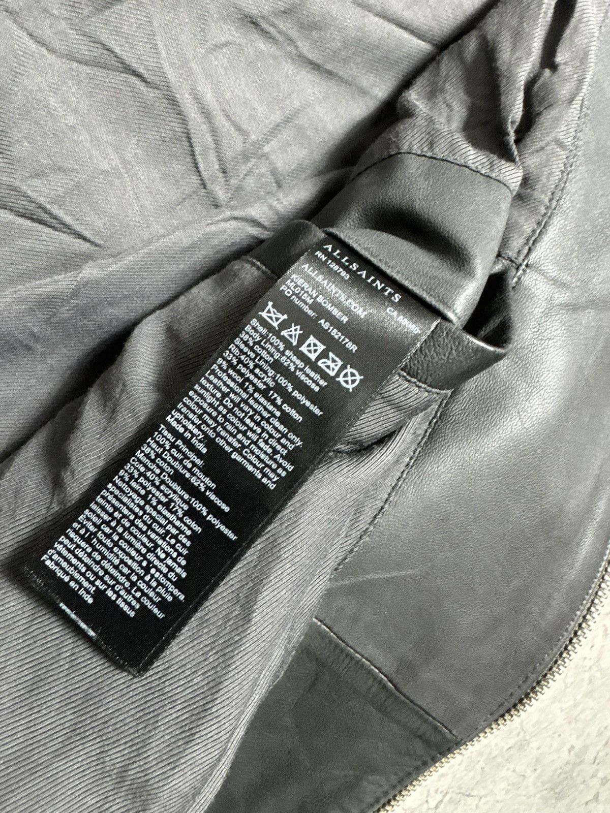 Allsaints Allsaints Leather Bomber Jacket Size S Size US S / EU 44-46 / 1 - 8 Thumbnail