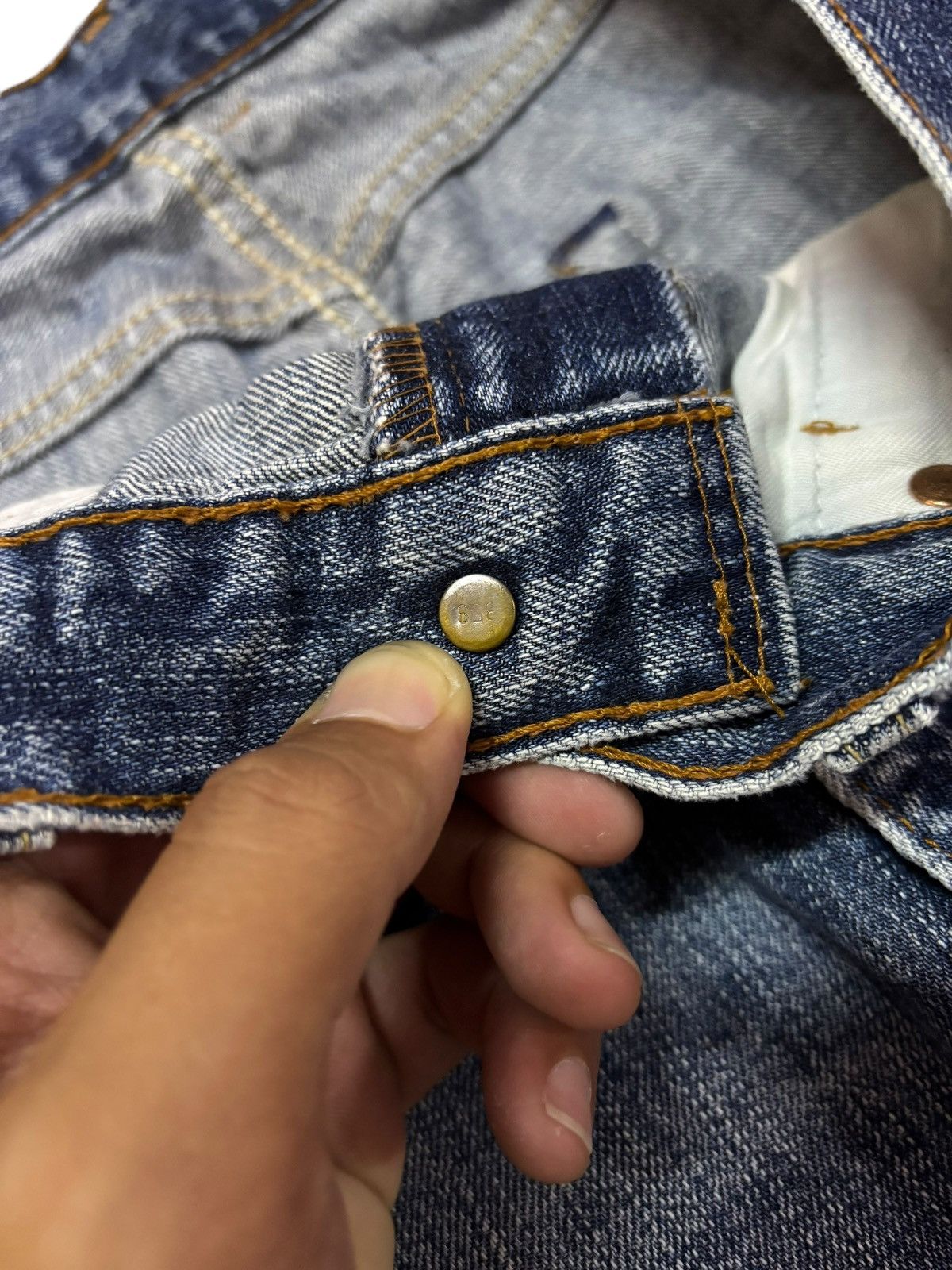 Levi's Vtg 90s Levis 502 Faded Distressed Jeans Size US 30 / EU 46 - 10 Thumbnail