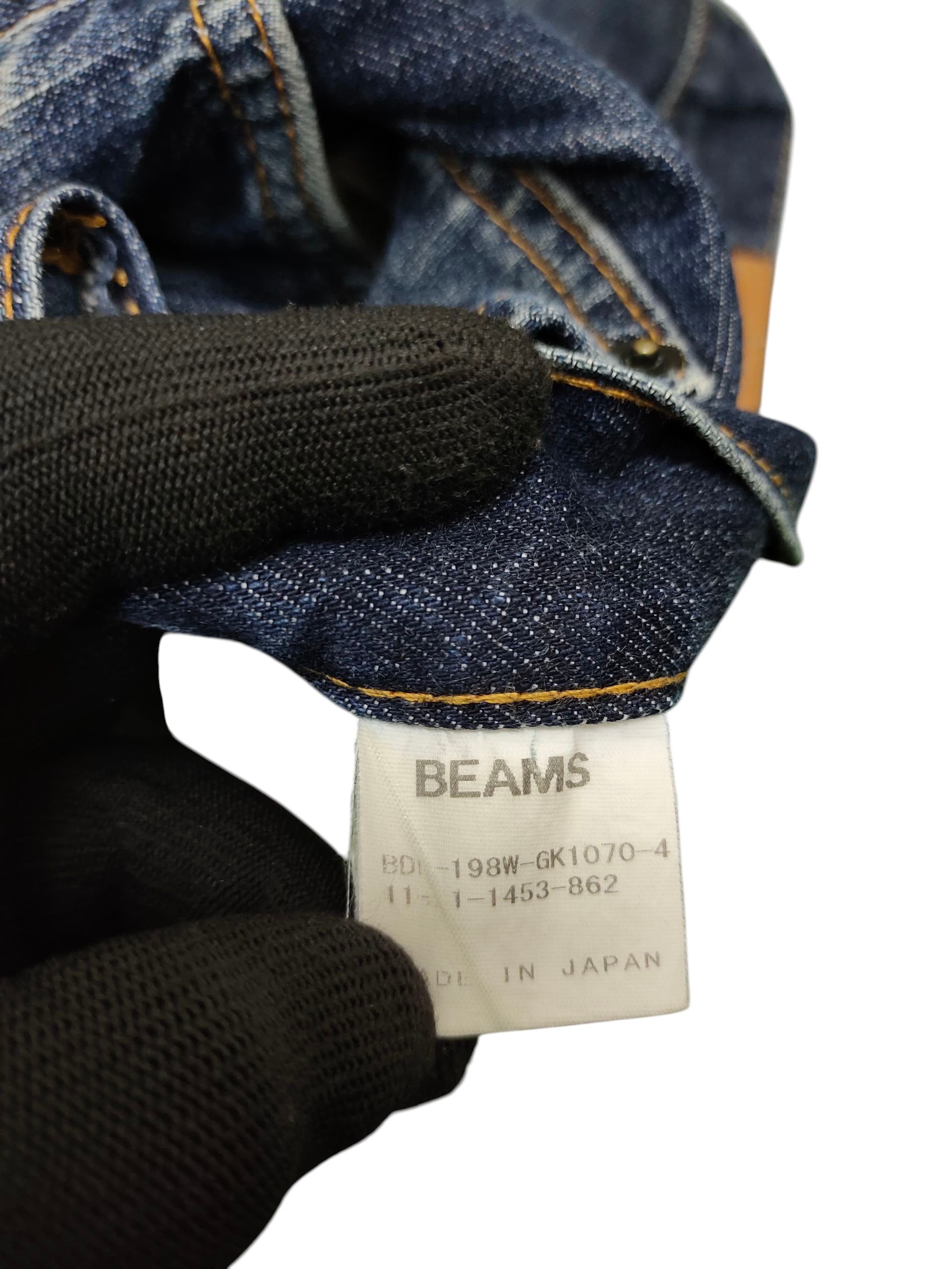 Beams Plus Beams Japan Asymmetrical Clawmark Faded Denim Jeans Size US 32 / EU 48 - 12 Thumbnail
