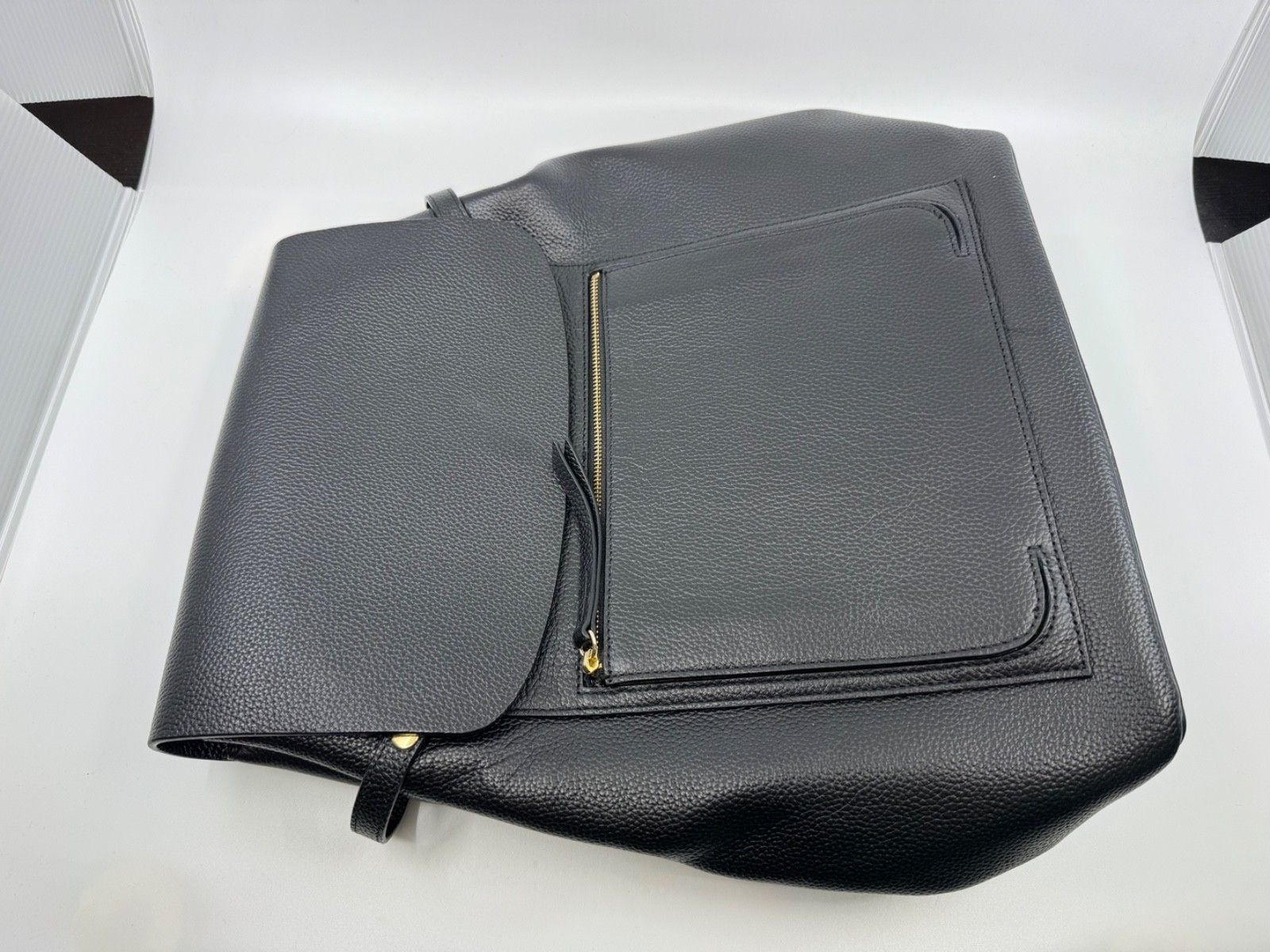 Nordstrom NWOT Nordstrom Black Pebbled Genuine Leather Backpack Size ONE SIZE - 1 Thumbnail