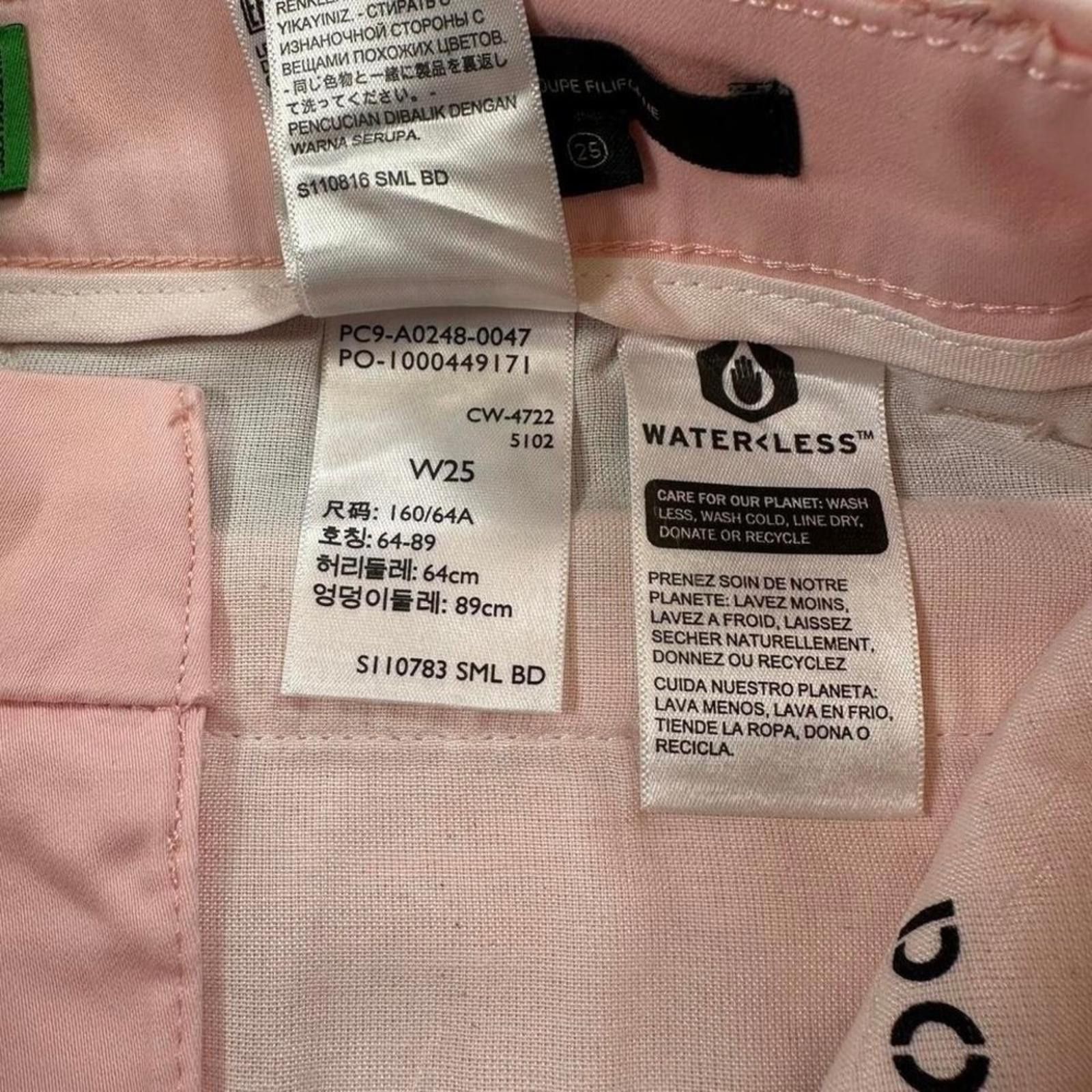Dockers NWT Dockers Weekend Chino Womens W25 Pink Skinny Pants Size 25" / US 0 / IT 36 - 4 Thumbnail