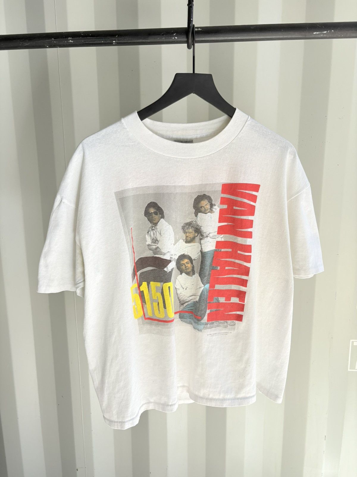 Vintage Van Halen Shirt Boxy Faded Distressed GRUNGE Band