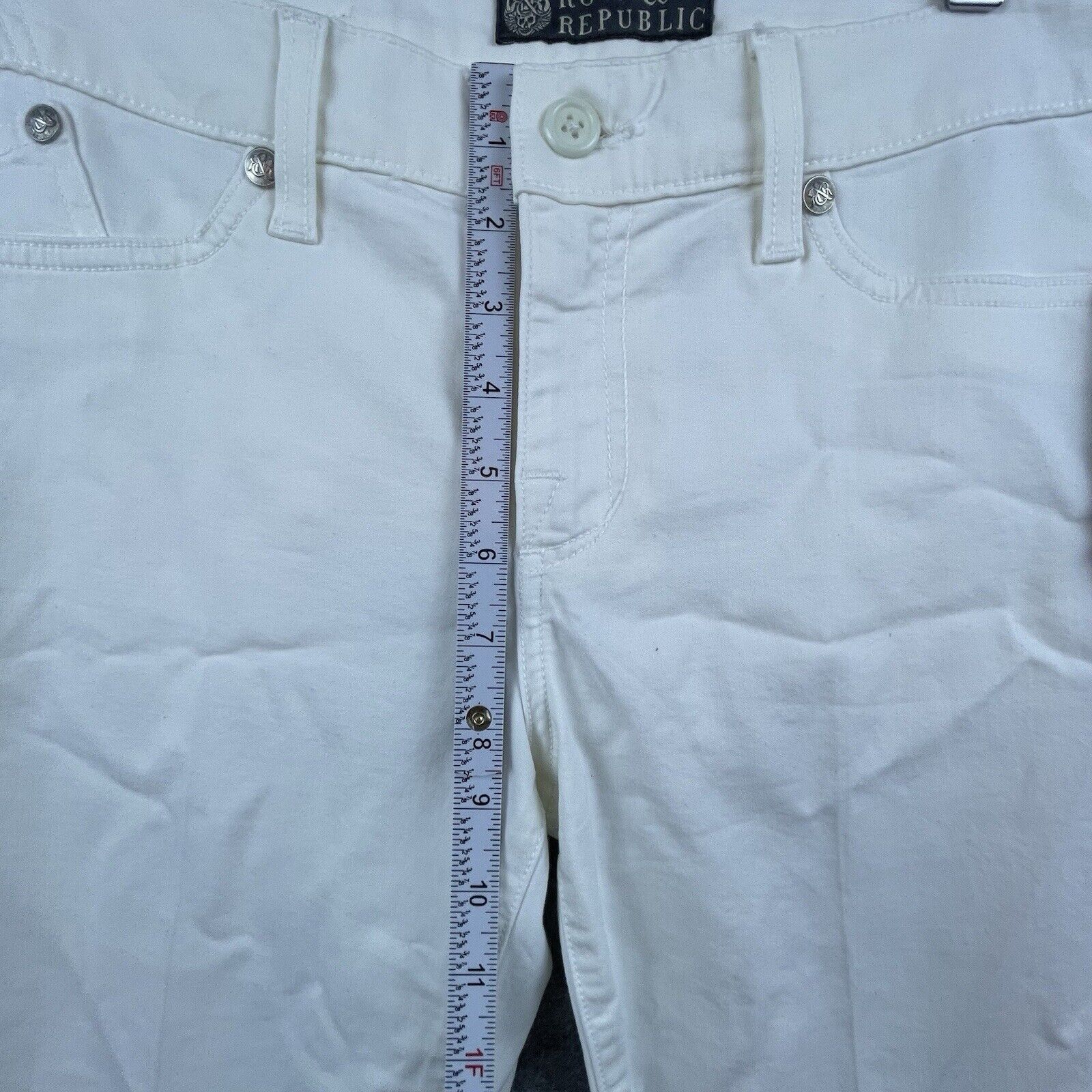 Rock & Republic Rock & Republic Jeans Womens 30 White 5 Pocket Skinny Posey Size 30" / US 8 / IT 44 - 7 Thumbnail