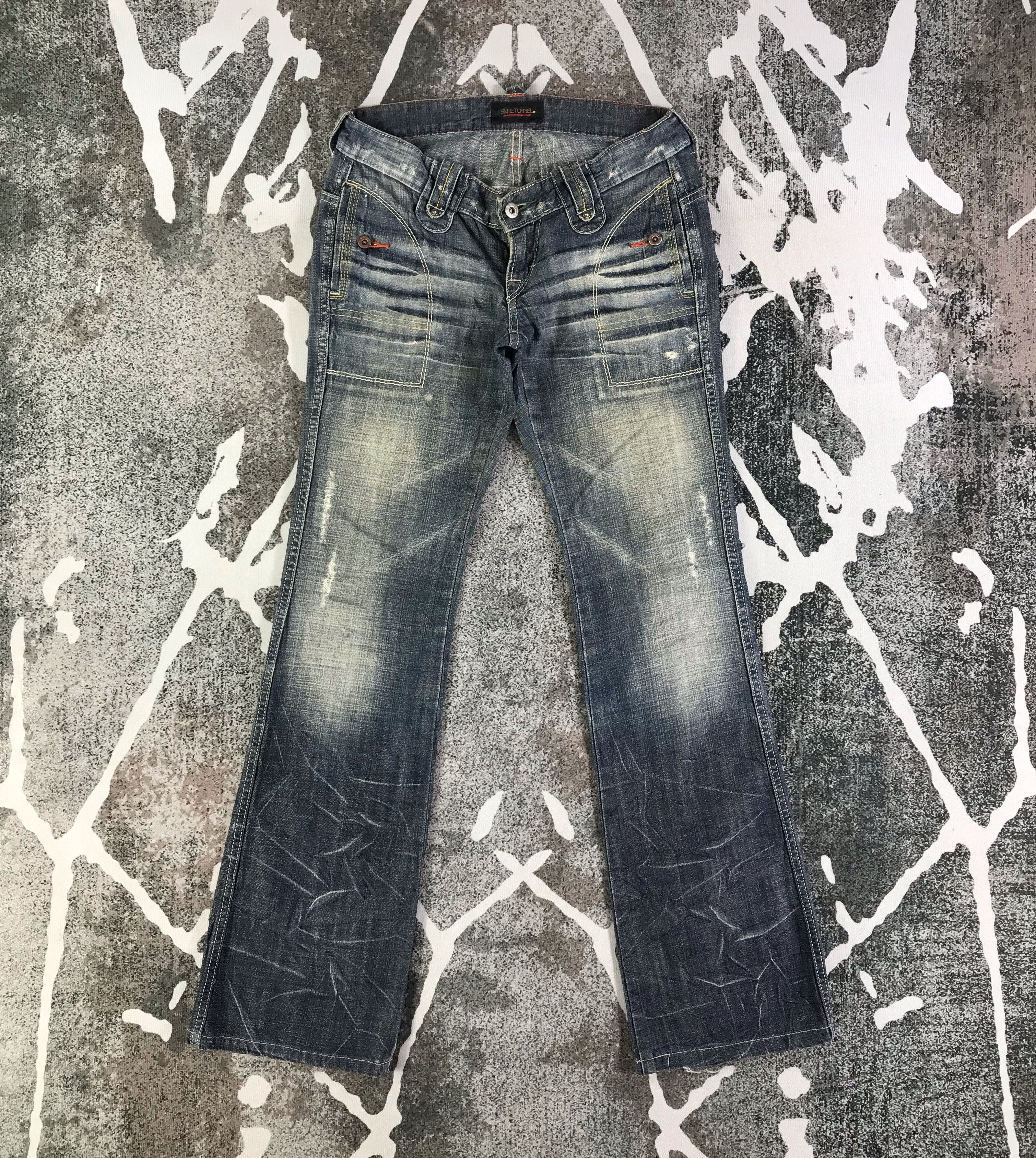 Japanese Brand Sweet Camel Faded Flared Jeans KJ2031 Size 30" / US 8 / IT 44 - 1 Thumbnail