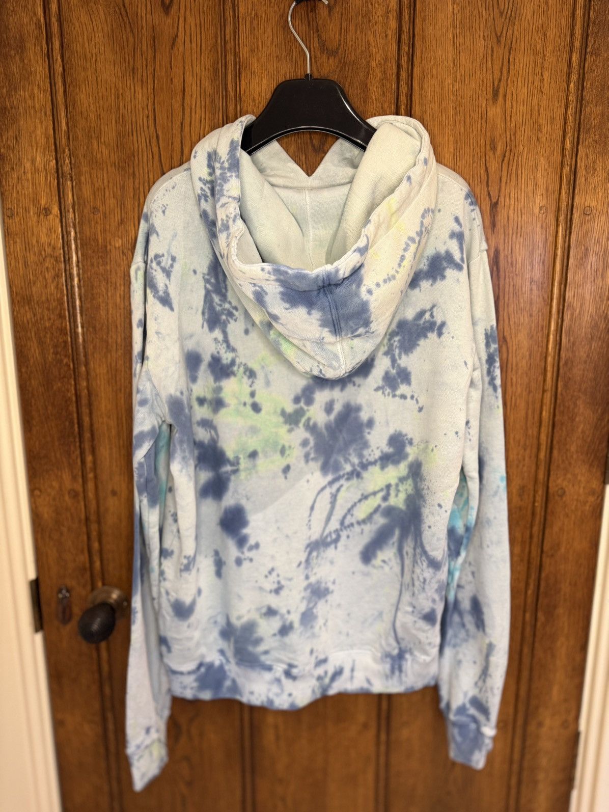 Saint Laurent Paris SS19 Saint Laurent rive gauche logo tie dye blue hoodie S Size US S / EU 44-46 / 1 - 12 Thumbnail