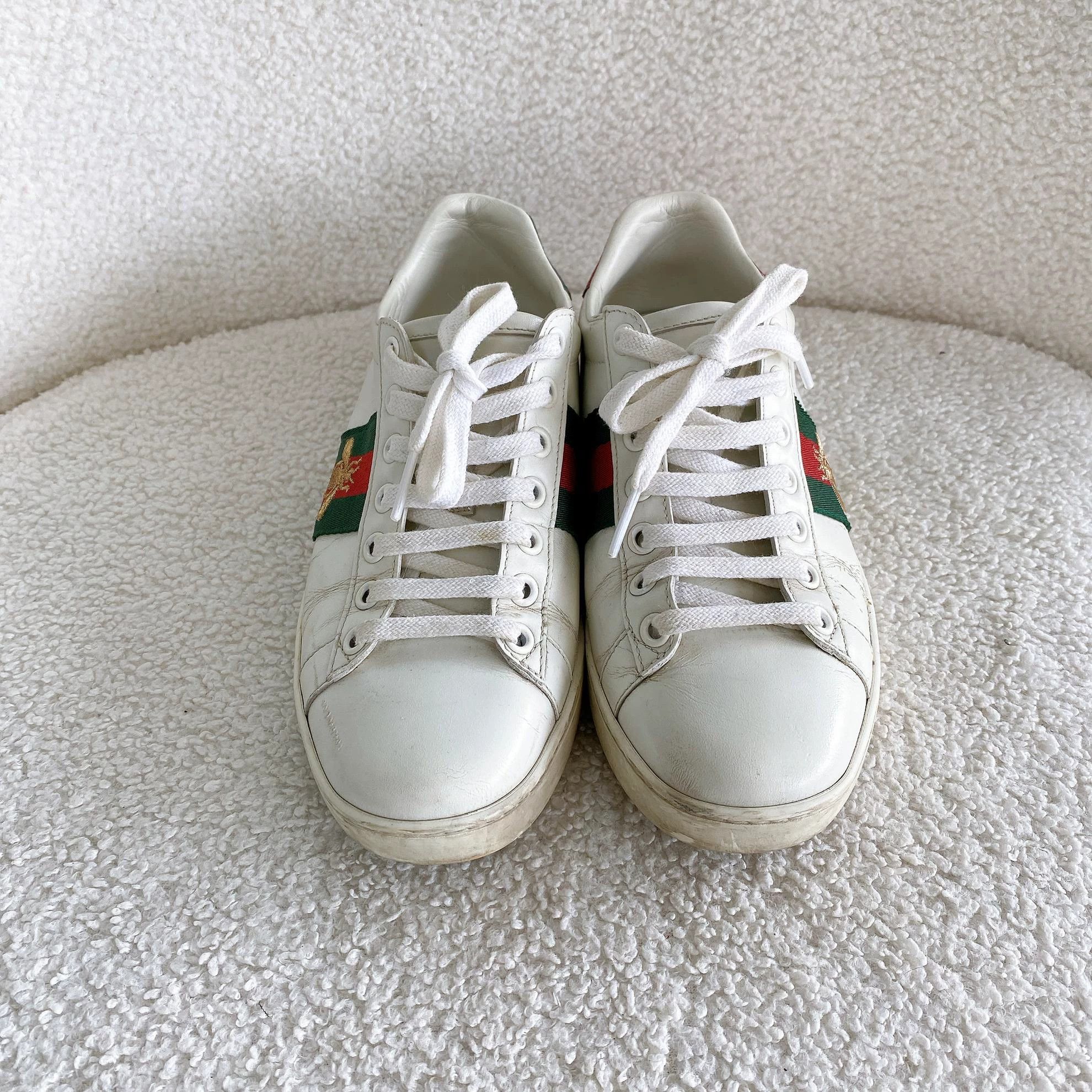 Gucci Gucci white flats size 35 7313 Size US 4.5 / IT 34.5 - 1 Thumbnail