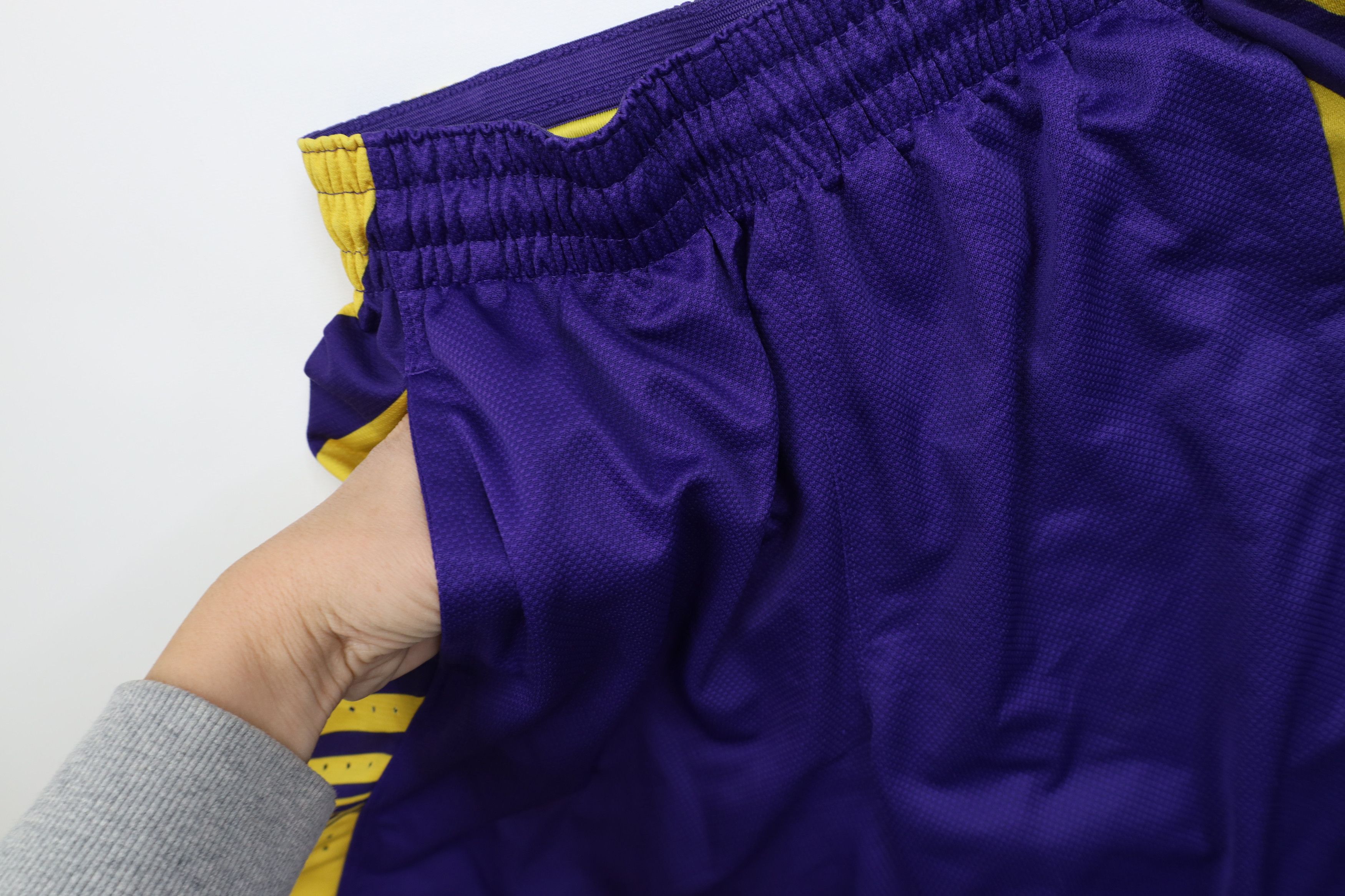 Nike Nike Angeles Lakers Colorway Basketball Shorts Purple Gold Size US 30 / EU 46 - 6 Thumbnail