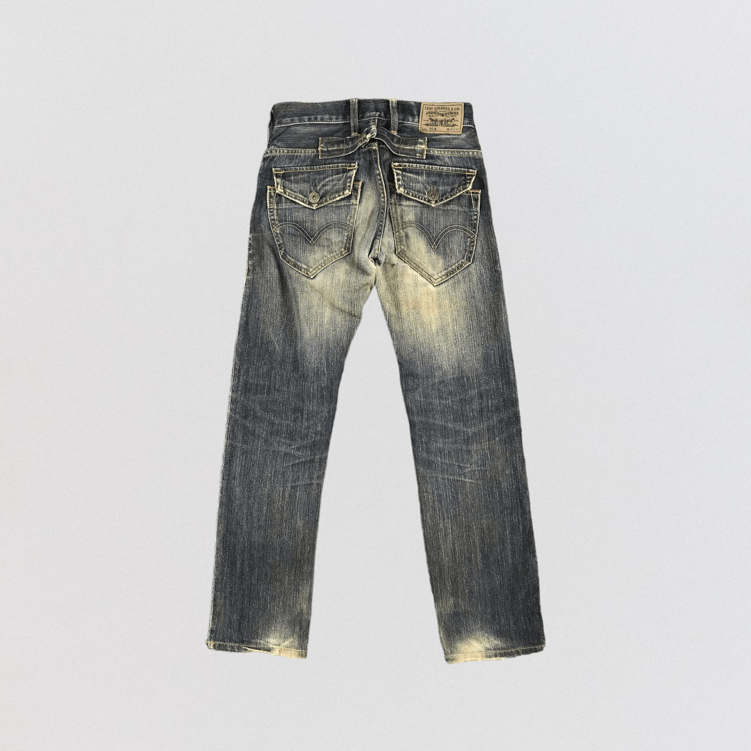 Levi's × Vintage Vintage Blue Wash Levis 504 Jeans-JM1935 Size US 29 - 2 Thumbnail