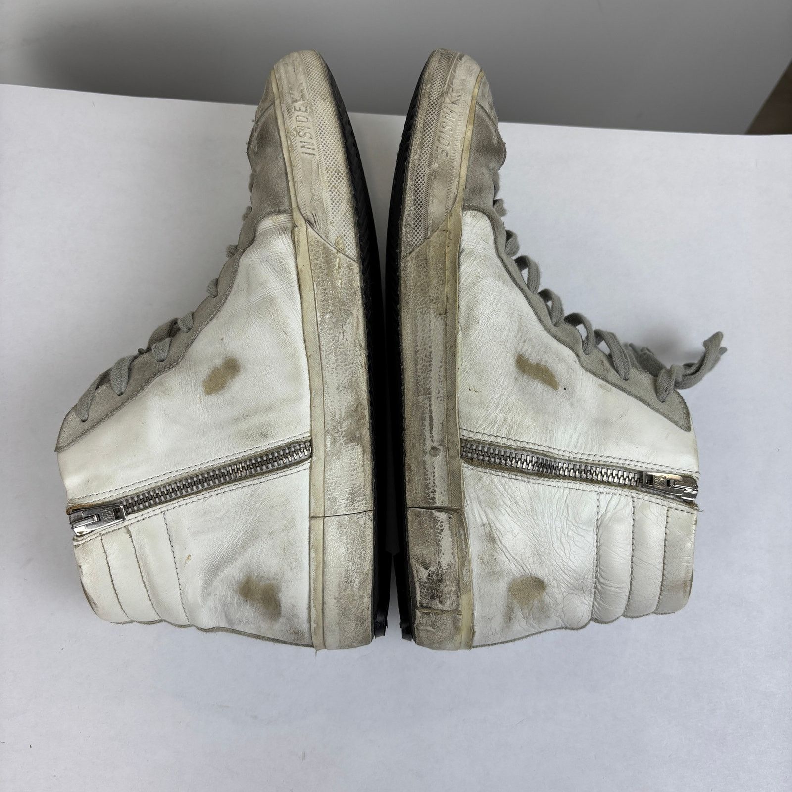Golden Goose Golden Goose GGDB Slide High Top Leather Sneakers Men's 43 Size US 10 / EU 43 - 7 Thumbnail