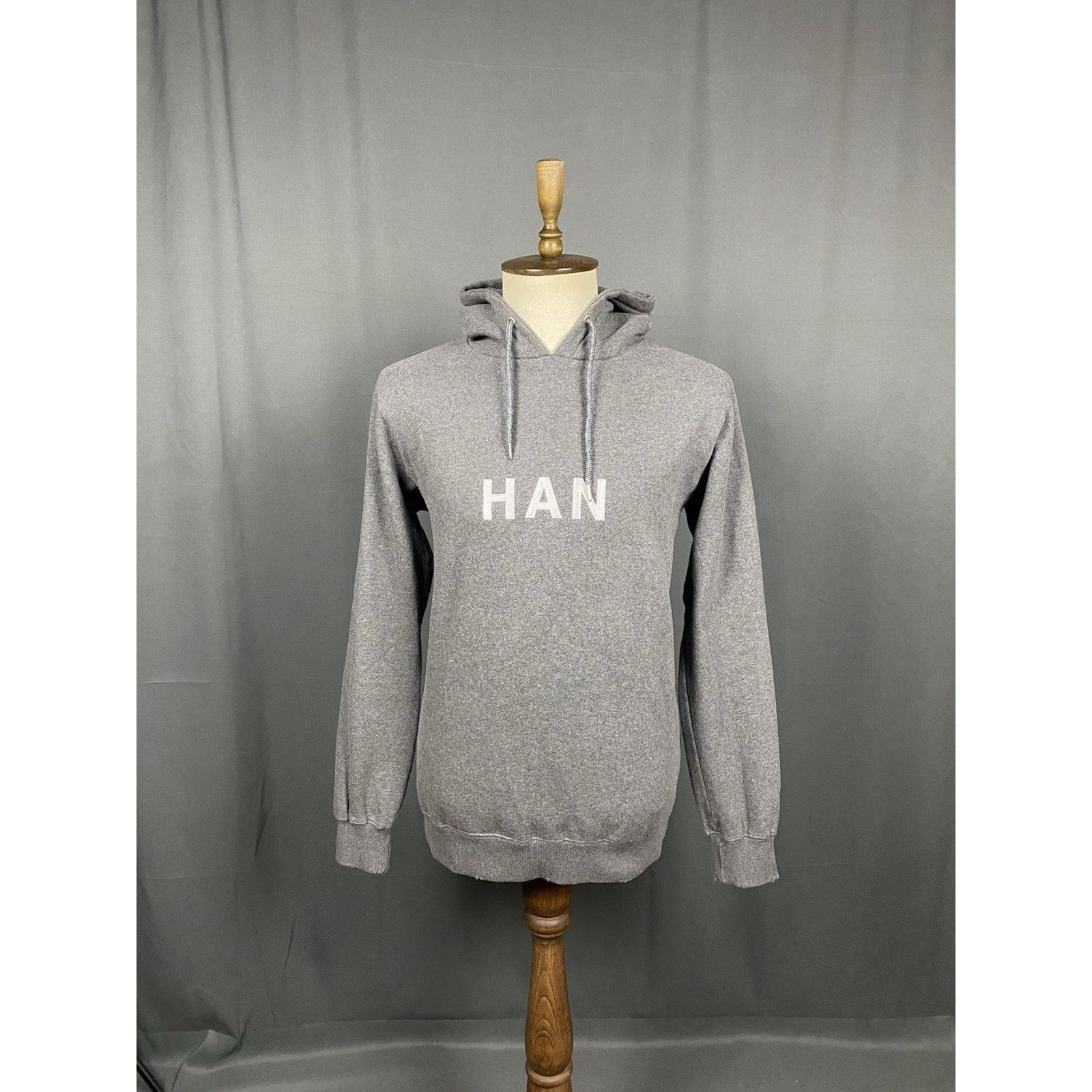 Han Kjobenhavn Han Kjobenhavn Big Logo Men's Gray Distressed Oversized Hood Size US XL / EU 56 / 4 - 3 Thumbnail