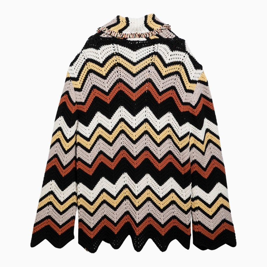 Alanui o1d2blof1124 Zig Zag Cardigan in Multicolor Size US M / EU 48-50 / 2 - 2 Thumbnail