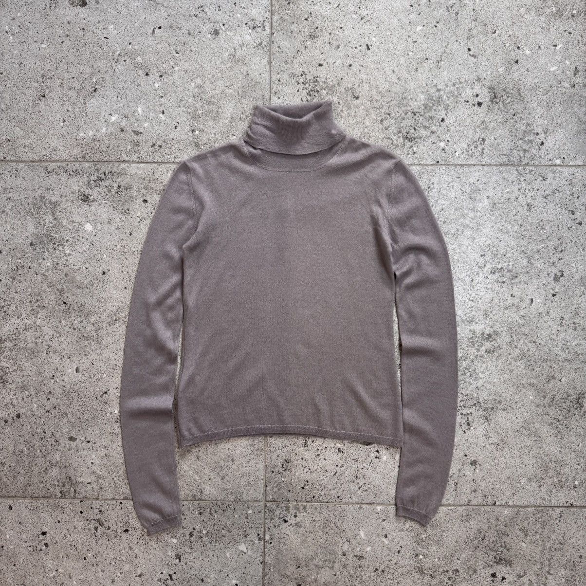 Miu Miu Miu Miu Women's Cashmere/Silk Grey Turtleneck Jumper Size S / US 4 / IT 40 - 1 Thumbnail