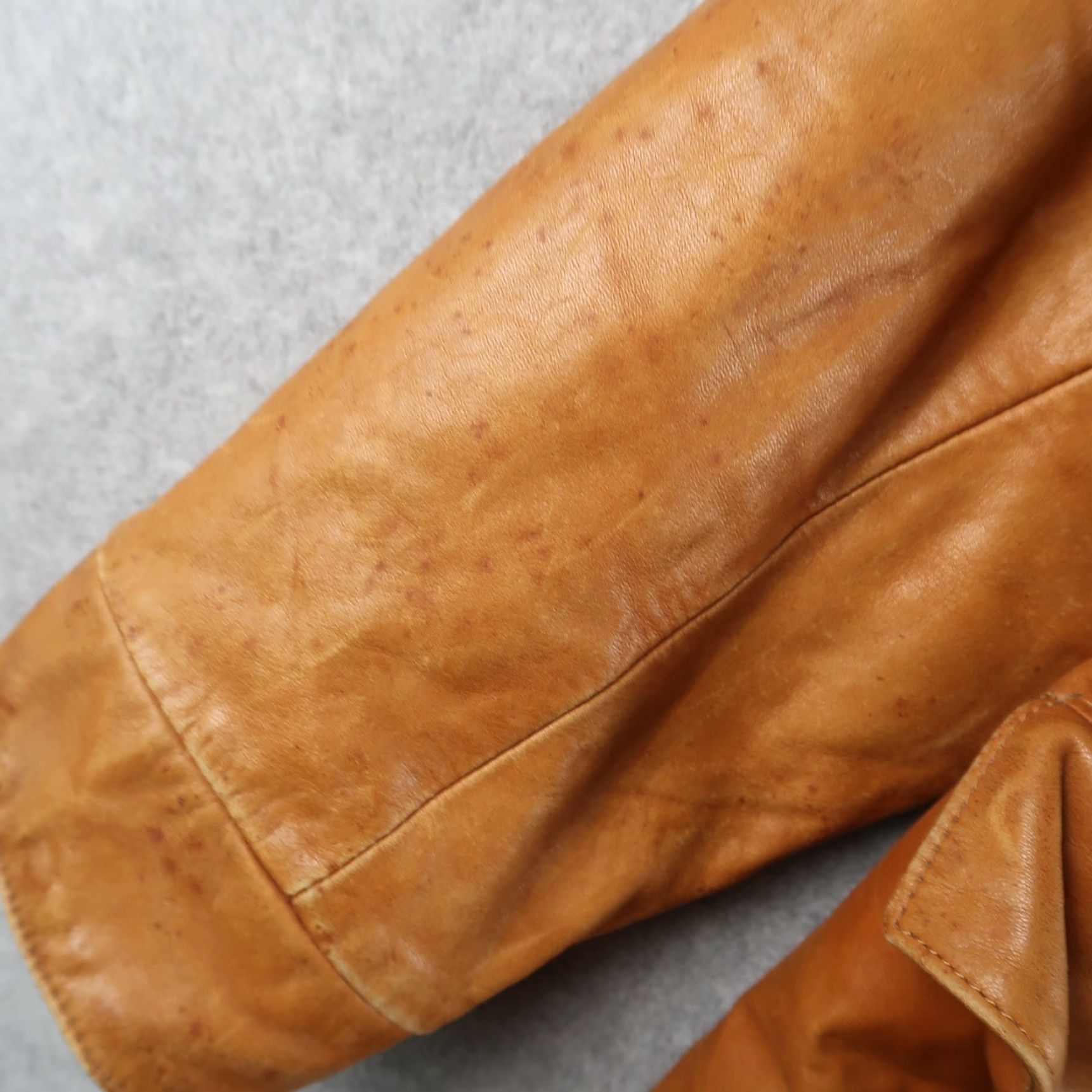 Vintage VINTAGE Overland M-65 Military Jacket Men L Brown Leather Mid-Length Ladies? No, Men’s L. Size US L / EU 52-54 / 3 - 6 Thumbnail