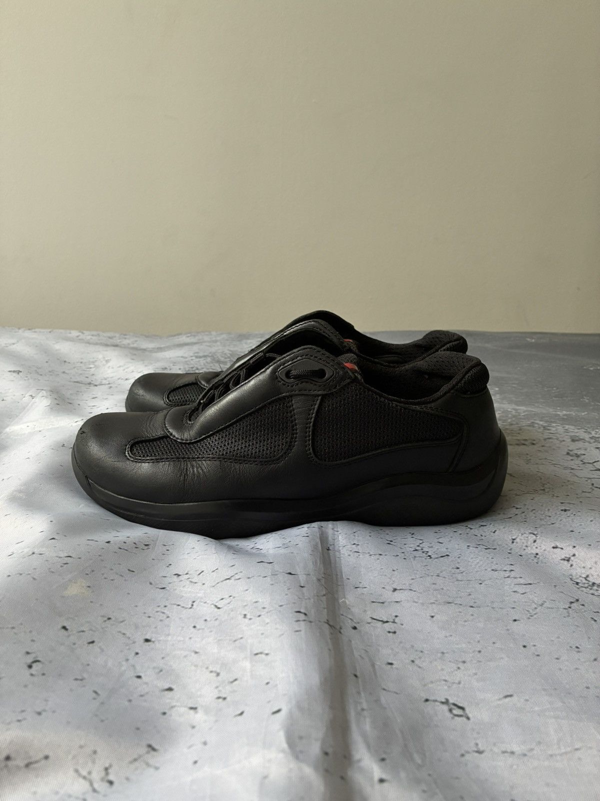 Prada Vintage Prada Americas Cup Black Sneakers Size US 7.5 / IT 37.5 - 4 Thumbnail